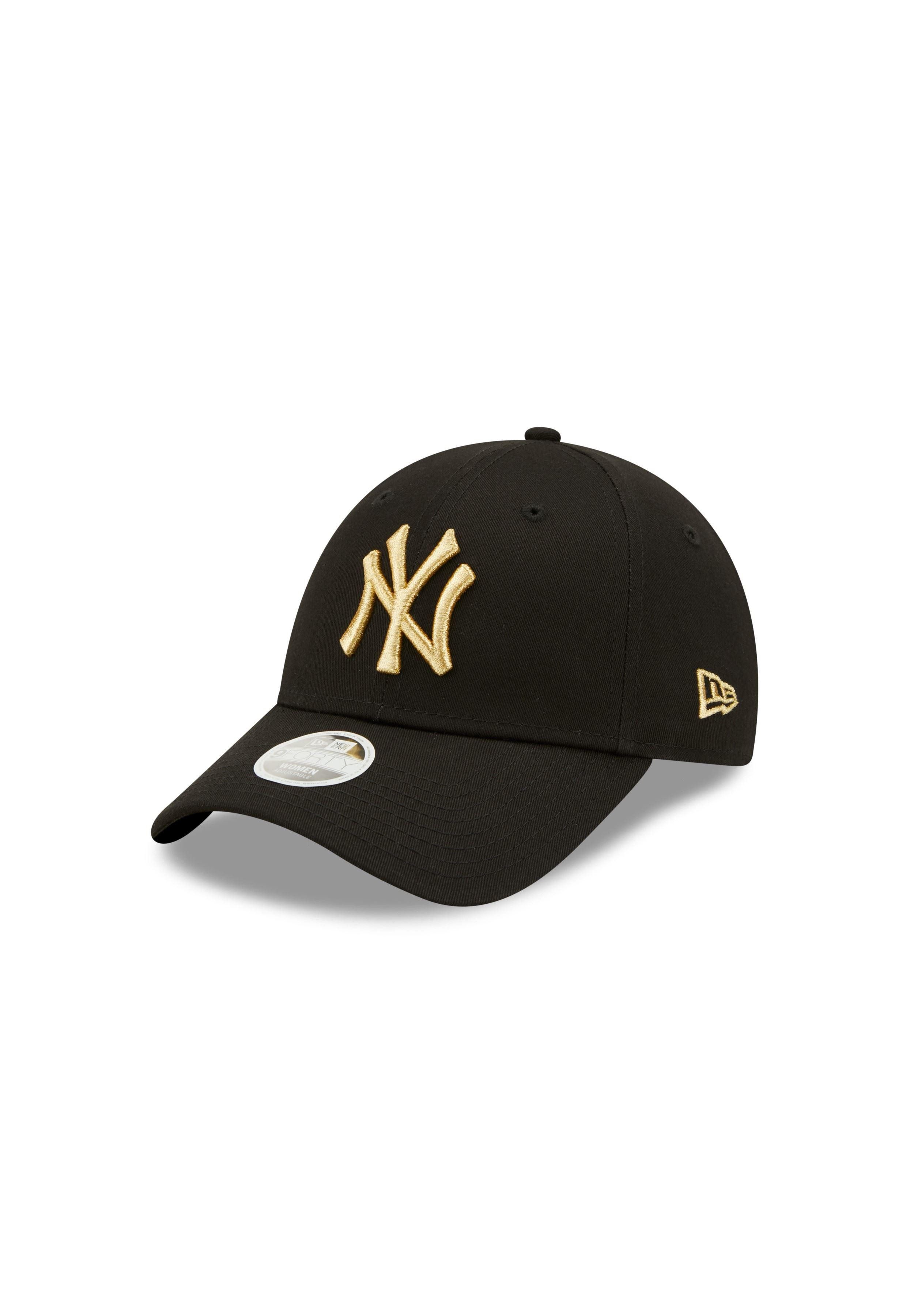 Baseball Cap New York Yankees Metallic Logo Black 9Forty Adjustable Women Cap New E