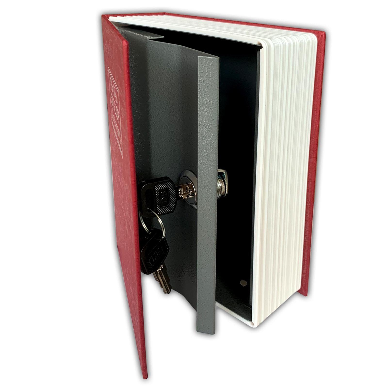 HAC24 Buchtresor Büchersafe Buchattrappe Geldkassette Bücher Safe Geheimsafe, inkl. 2 Schlüssel