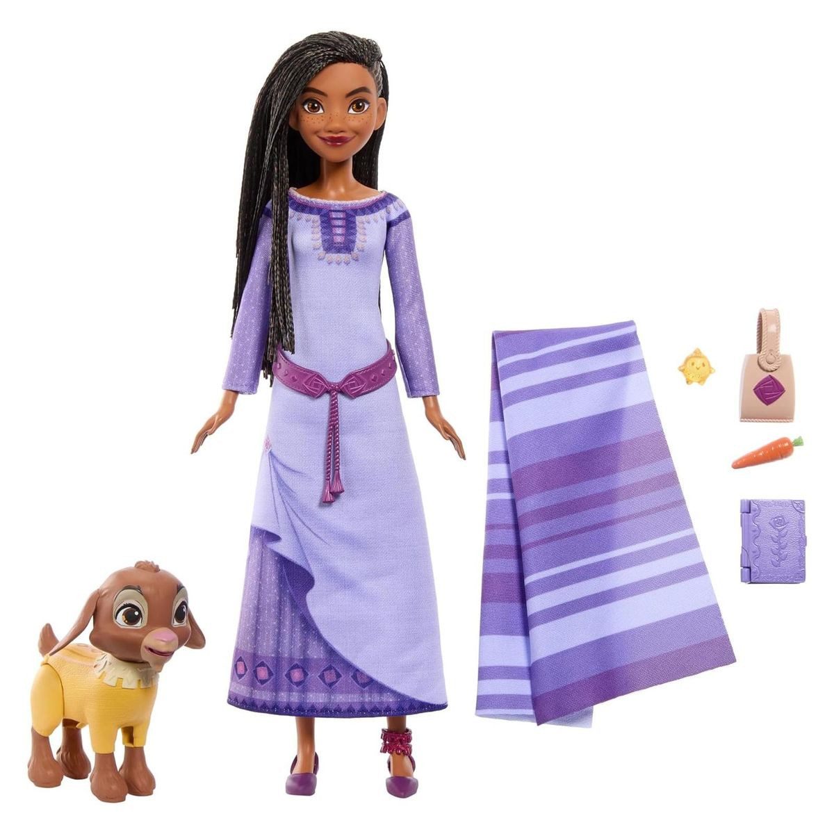 Mattel® Spielfigur Mattel HPX25 - Disney - Wish - Spielset Asha von Rosas inkl. Valentino