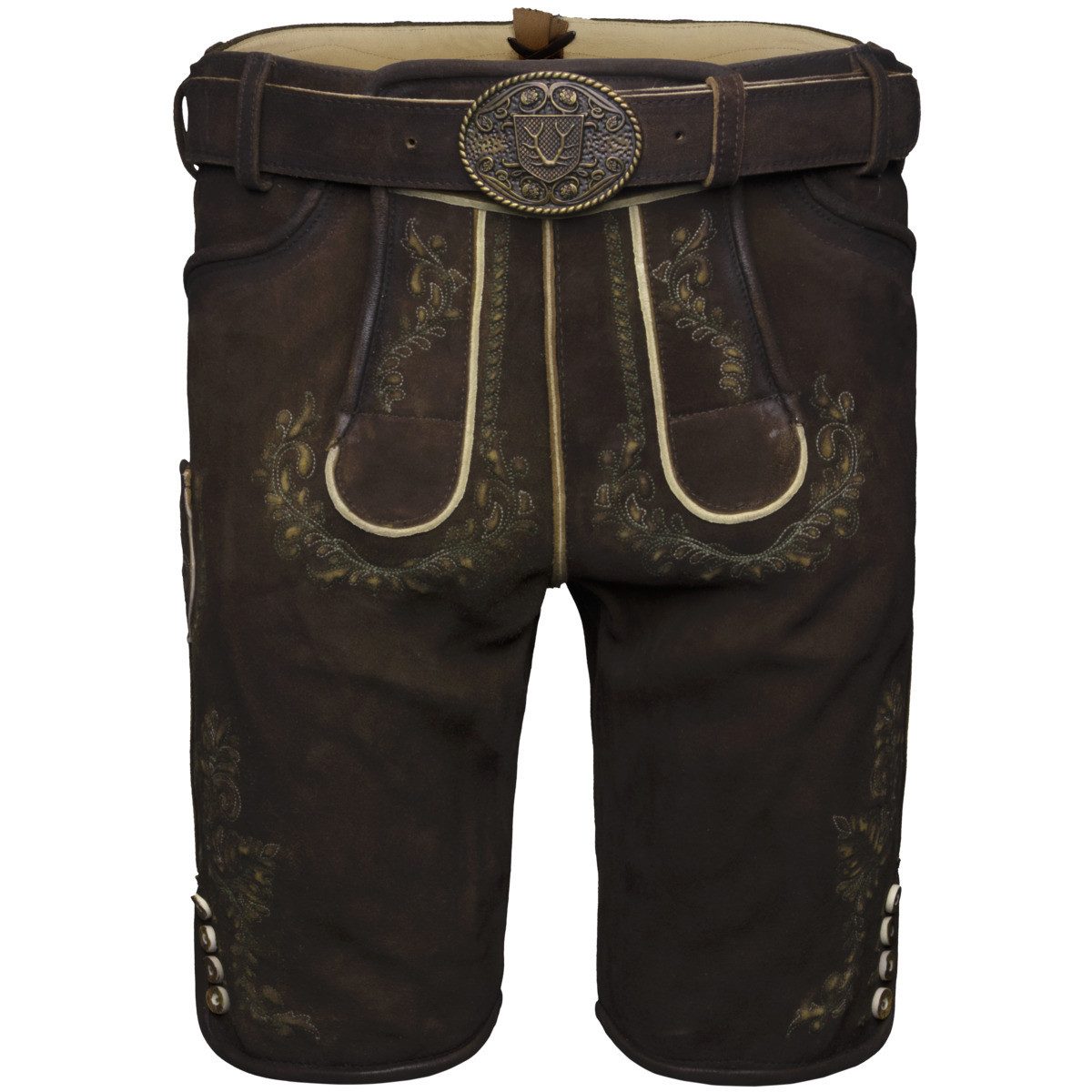 Krüger Trachtenlederhose Brandon Herren (1-tlg) Trachtenlederhose, Trachtenhose, Bayerische Lederhose, Oktoberfest