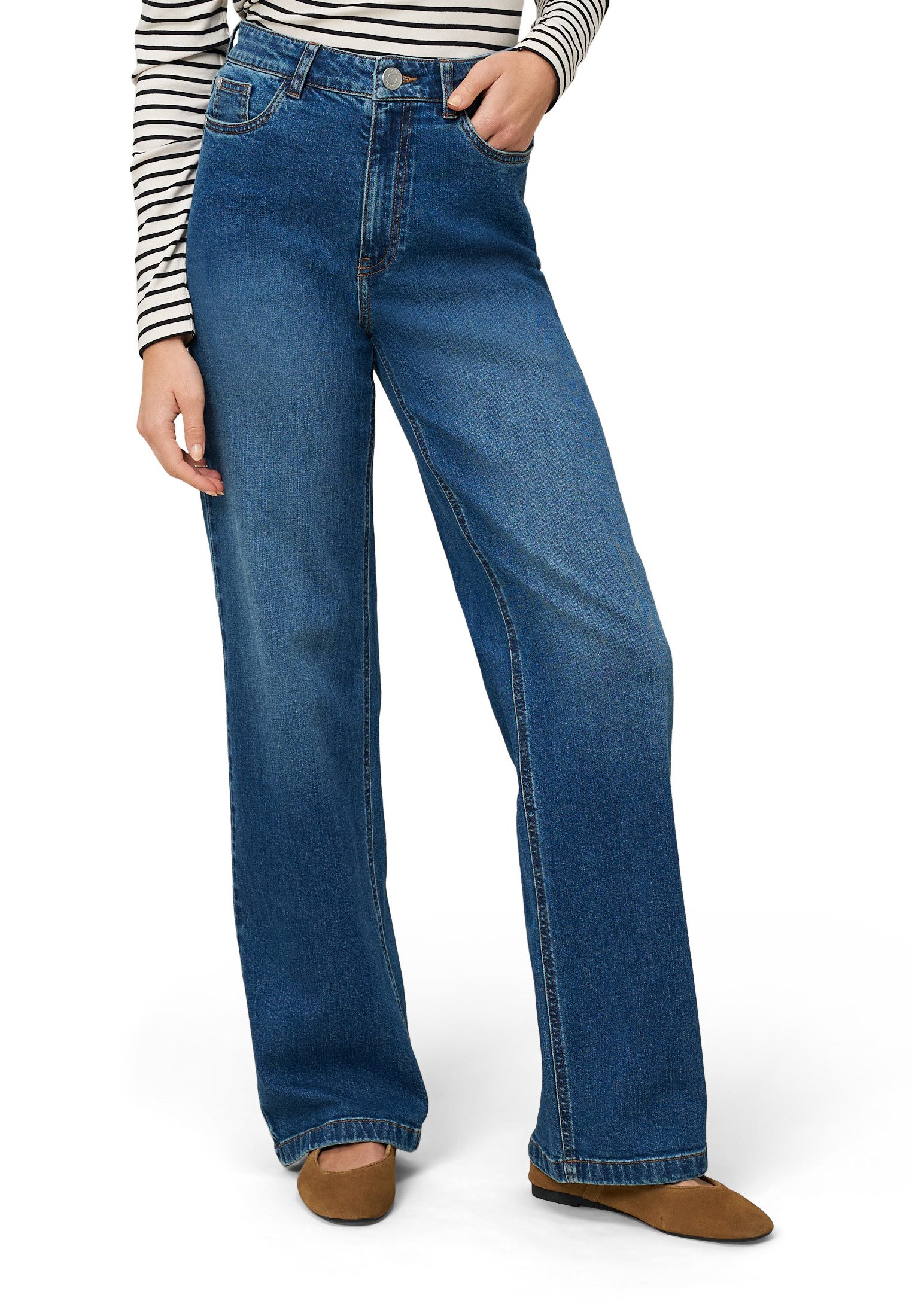 Zero Slim-fit-Jeans Damen weites Bein 32 Inch