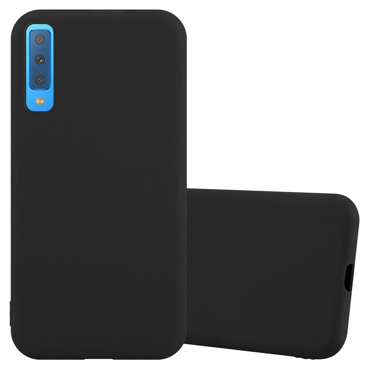 Cadorabo Handyhülle für Samsung Galaxy A7 2018 Hülle Samsung Galaxy A7 2018, Flexible TPU Silikon Handy Schutzhülle - Hülle - ultra slim