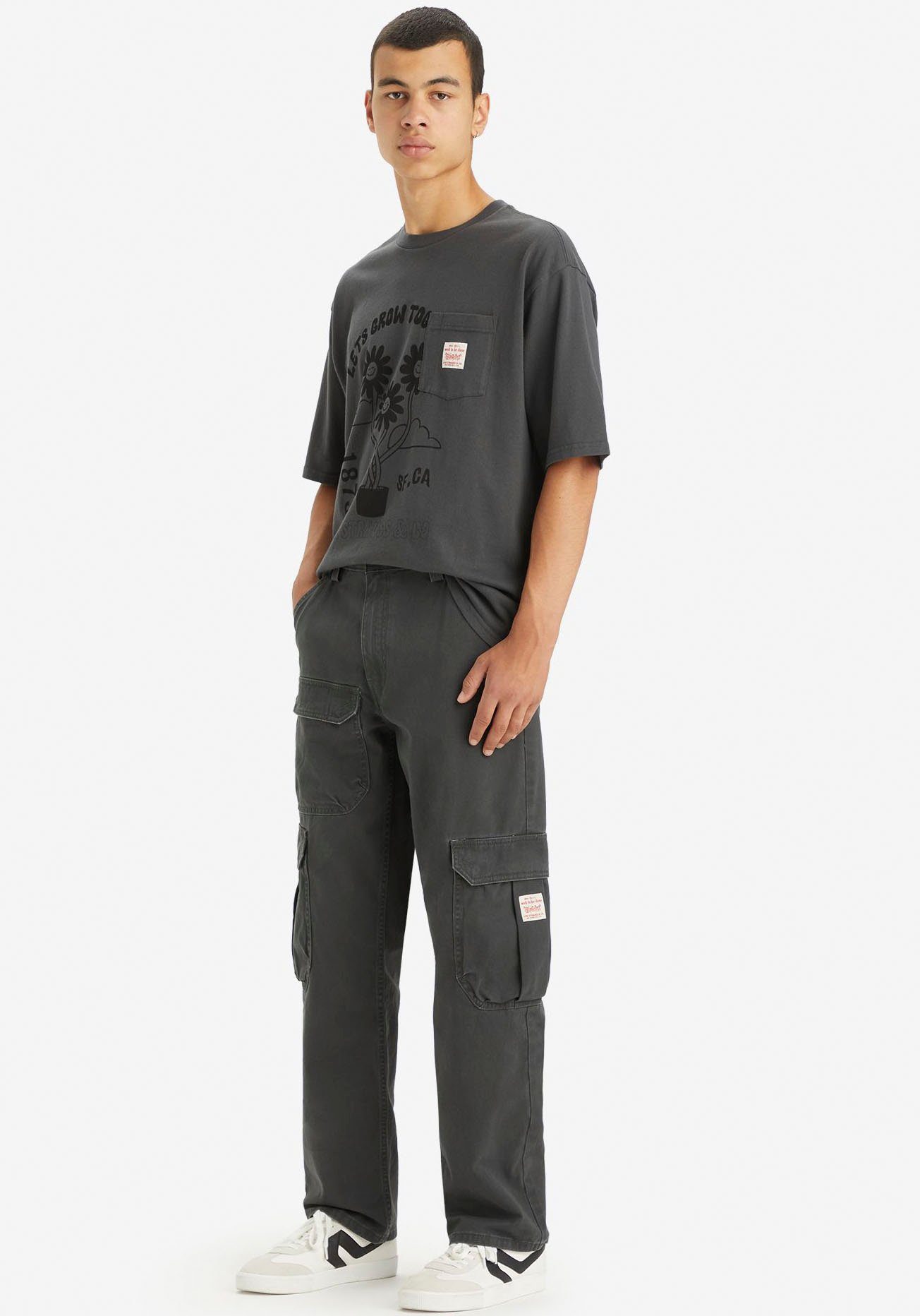 Levi's® Cargohose STAY LOOSE CARGO PANT BLACKS