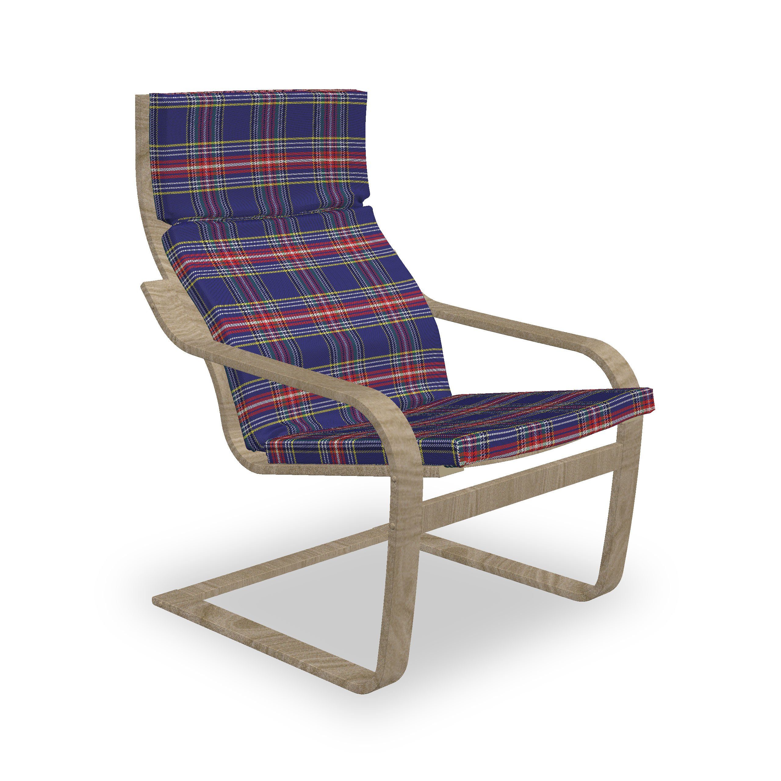 Abakuhaus Stuhlkissen Sitzkissen mit Stuhlkissen mit Hakenschlaufe und Reißverschluss, Plaid Scottish Country Style