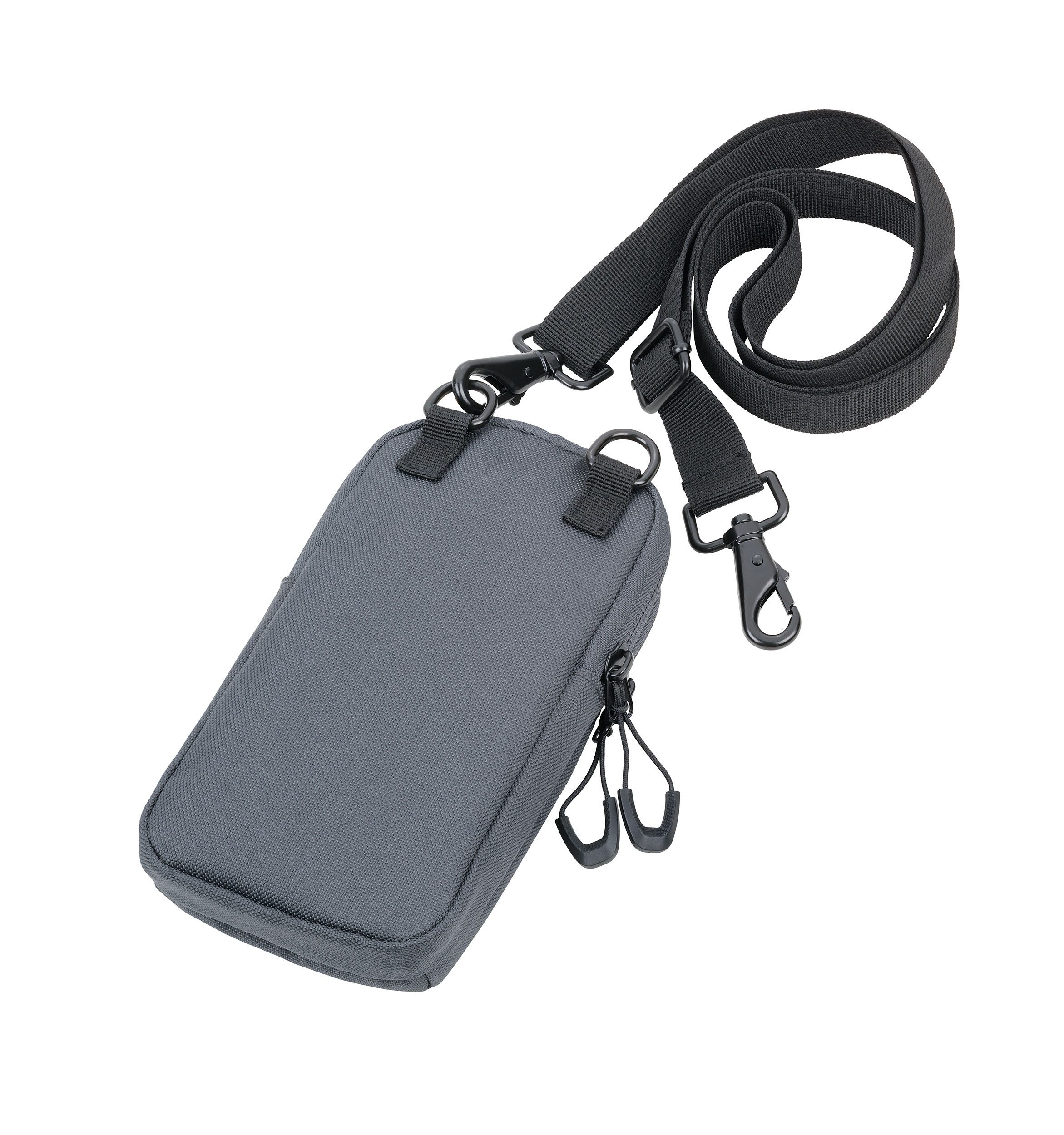 TROIKA Handytasche zum umhängen BLUE CYCLE SMARTBAG aus recyceltem Meeresplastik, Smartphone Umhängetasche mit Kartenfach, verstellbarer Gurt, Karabiner