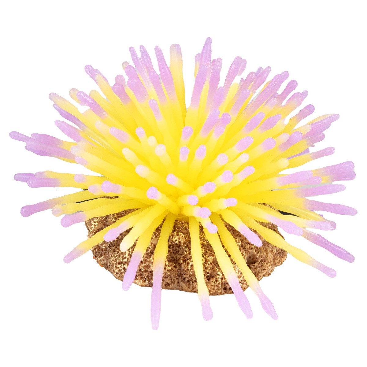 Europet-Bernina Aquariendeko Plastikpflanze Anemone gelb