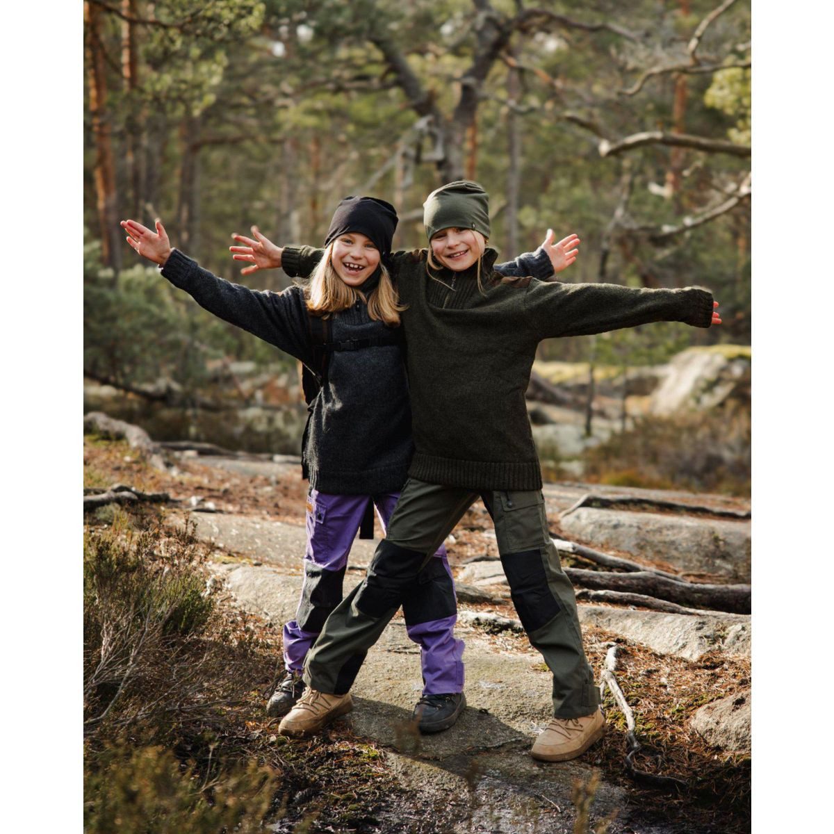 Pinewood Outdoorhose Lappland Kids Trouser Hochfunktionale Outdoorhose für Kinder, ideal zum Wandern, mit