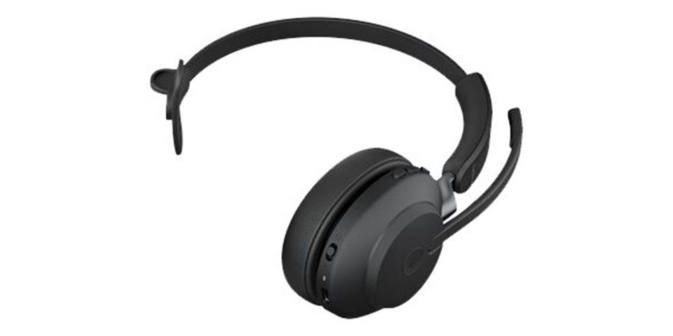 Jabra 26599-899-989 Evolve2 65 MS On-Ear, (Bluetooth, PC-Headset Geräuschisolierung) Mono