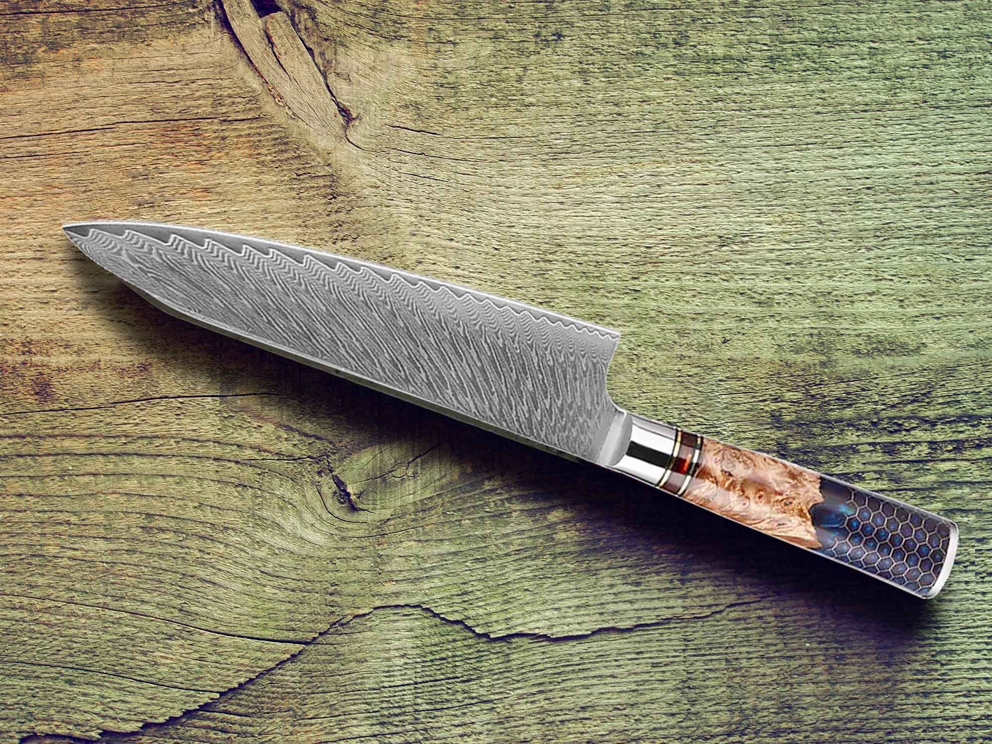 Set. Damast ein 6-Teiliges Messer Jedes Schnitt für extra, Küchenmesser Muxel Messer - Unikat Damastmesser jeden
