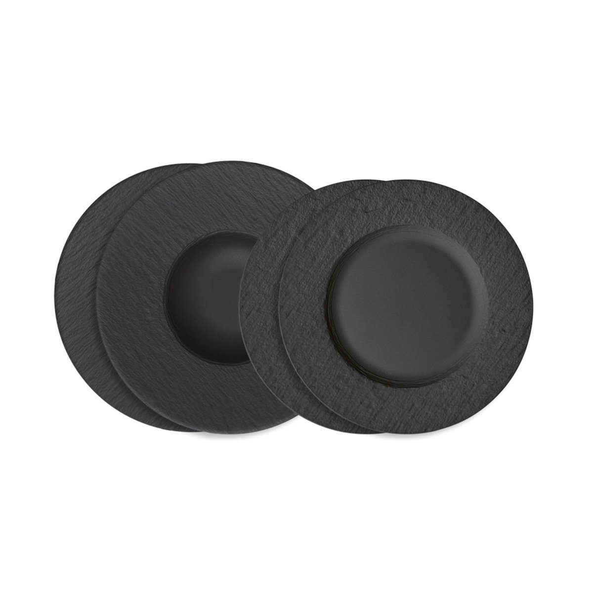 Villeroy & Boch Tafelservice Manufacture Rock Tafelset 4tlg, Porzellan