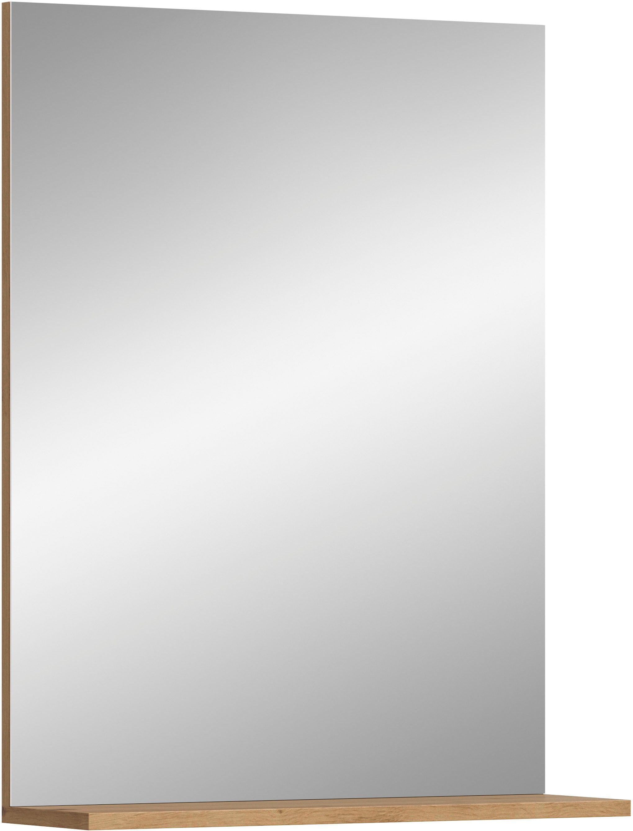 welltime Badspiegel SIENA, Breite 60cm, 1 Ablageboden, hochwertiges Spiegelglas (TOPSELLER), in verschiedenen Farben erhältlich, Badmöbel, Spiegel, Badezimmer