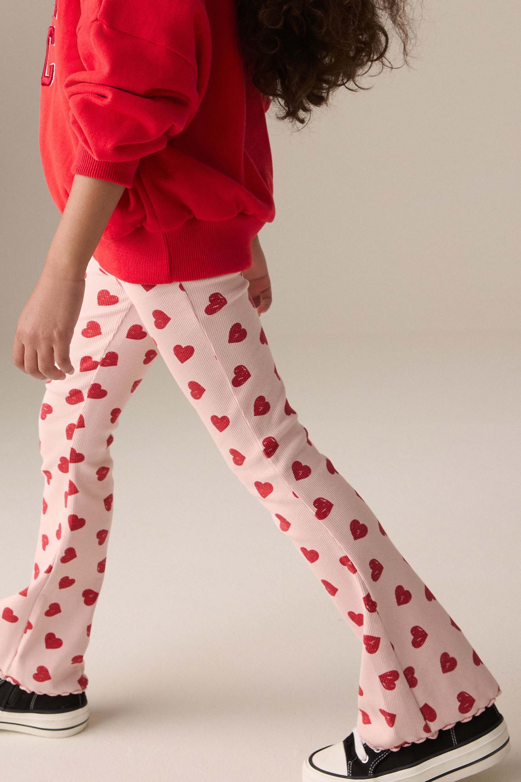 Next Leggings Gerippte Leggings mit ausgestelltem Bein (1-tlg)