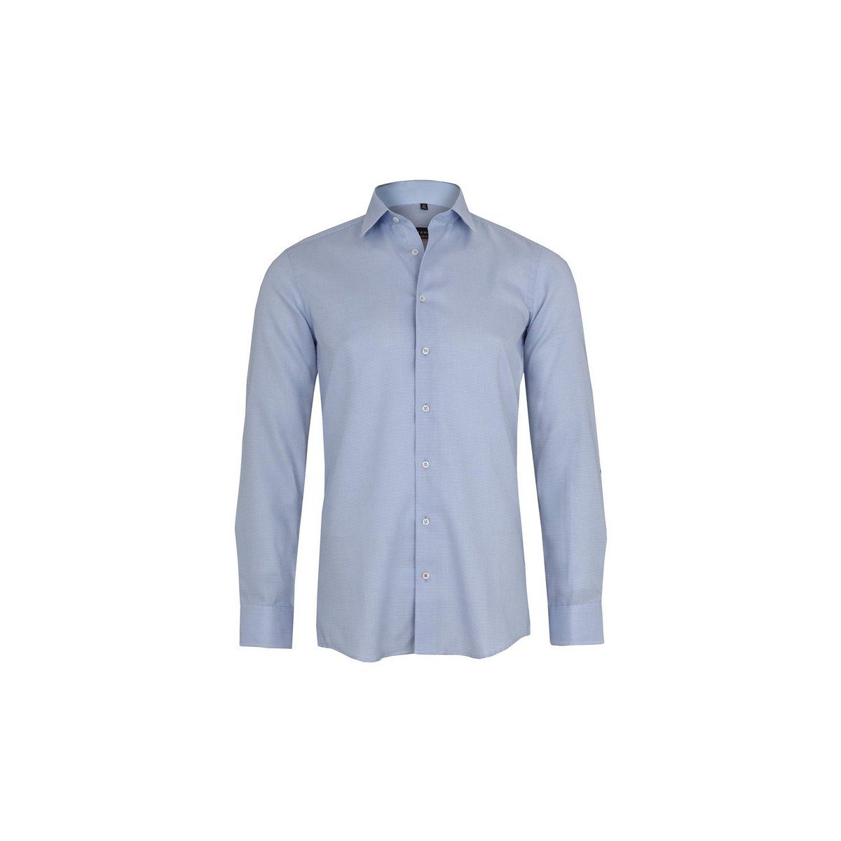 Eterna Langarmhemd blau (1-tlg) | Hemden