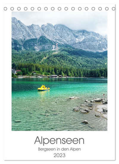 CALVENDO Wandkalender »Alpenseen (Tischkalender 2023 DIN A5 hoch)«