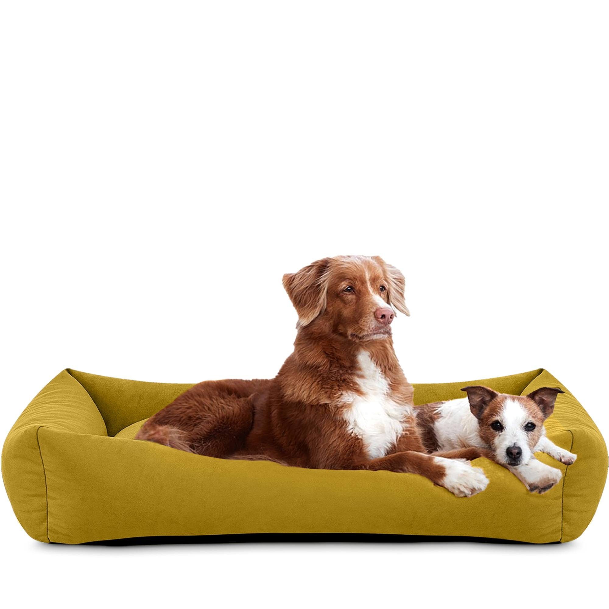 KONSIMO® Tierbett Hundebett CANINI, 100 % Polyester, Super Clean Technologie, Kissenbezug abnehmbar