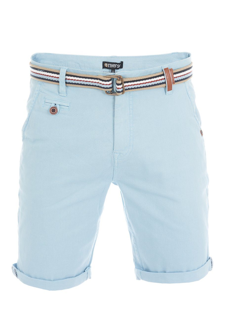 riverso Chinoshorts Herren Shorts RIVKlaas Regular Fit Bermudashorts mit Gürtel