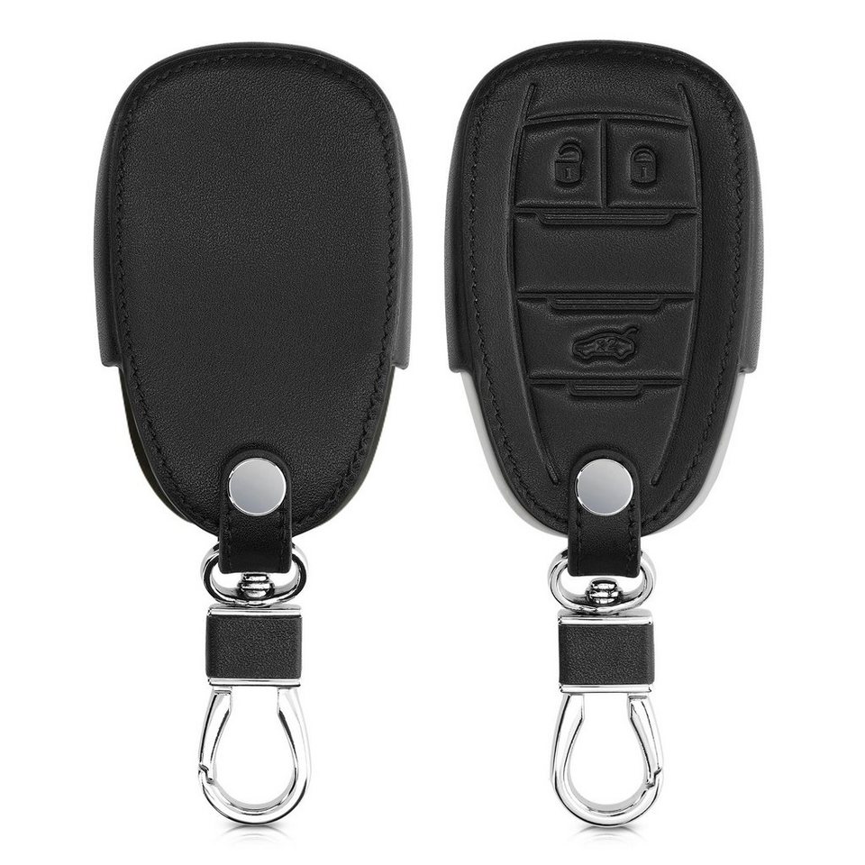 kwmobile Schlüsseltasche Autoschlüssel Kunstleder Hülle für Alfa Romeo,  Schlüsselhülle Schlüssel Case Cover, KOMPATIBEL MIT: passend für Alfa Romeo  3-Tasten Funk Autoschlüssel