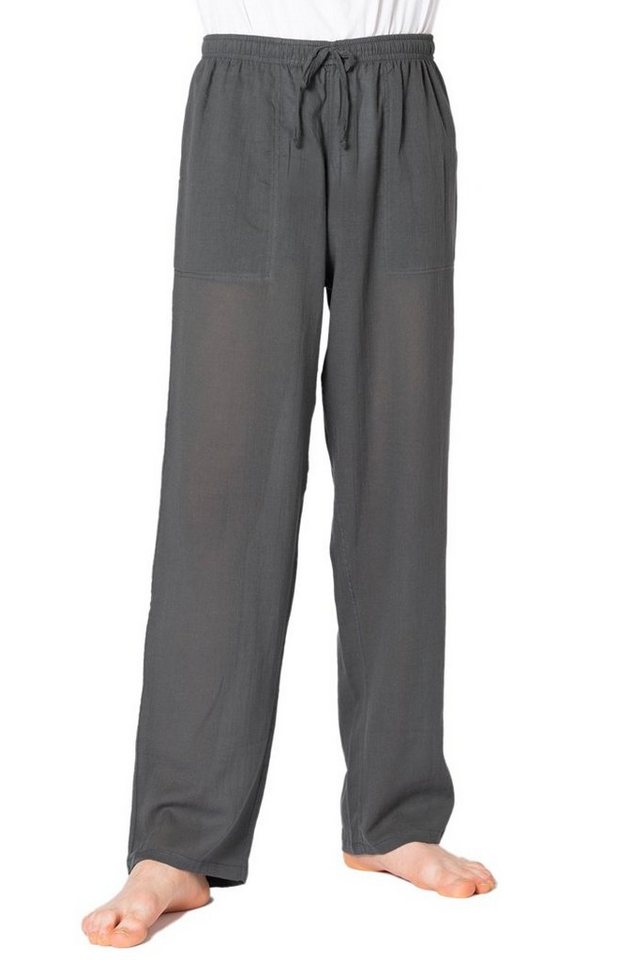 PANASIAM Stoffhose Sommerhose PaSalu extra dünner Stoff für die sehr heißen Tage 100% Baumwolle Unisex Freizeithose für Damen & Herren Relaxhose