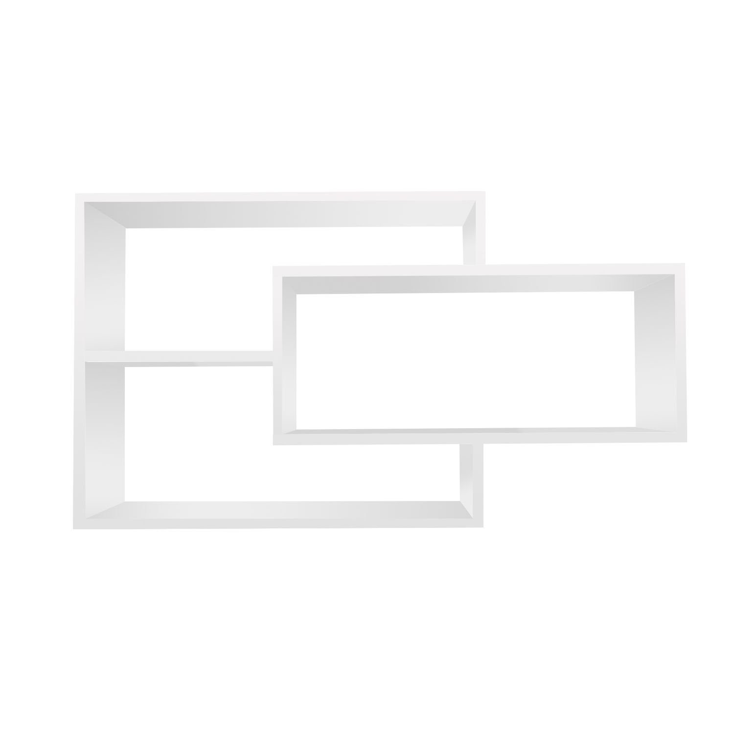 TRAUMMÖBEL Regal, großes Hängeregal farblich 104x20x59 Weiß kombinierbar cm