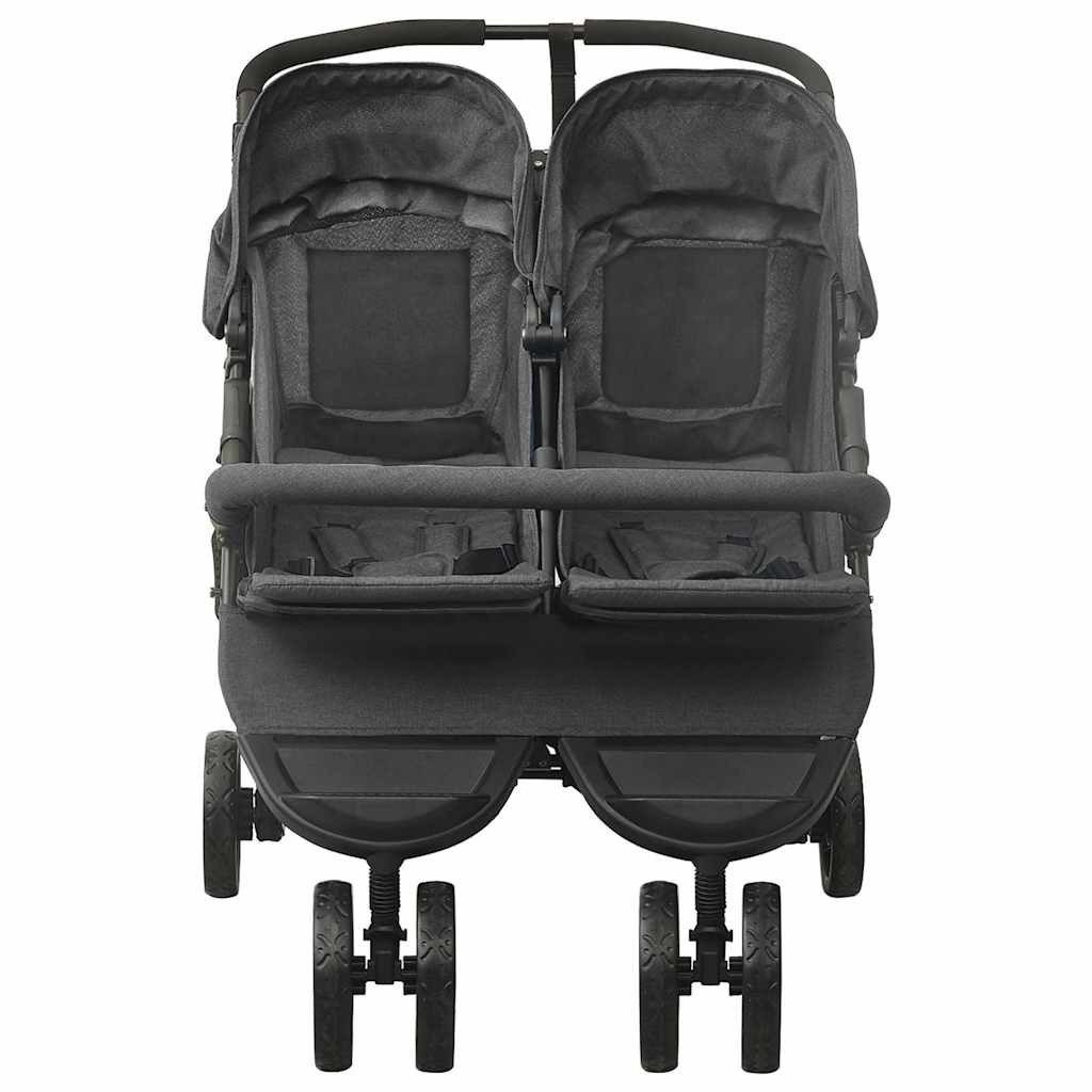 vidaXL Zwillingskinderwagen