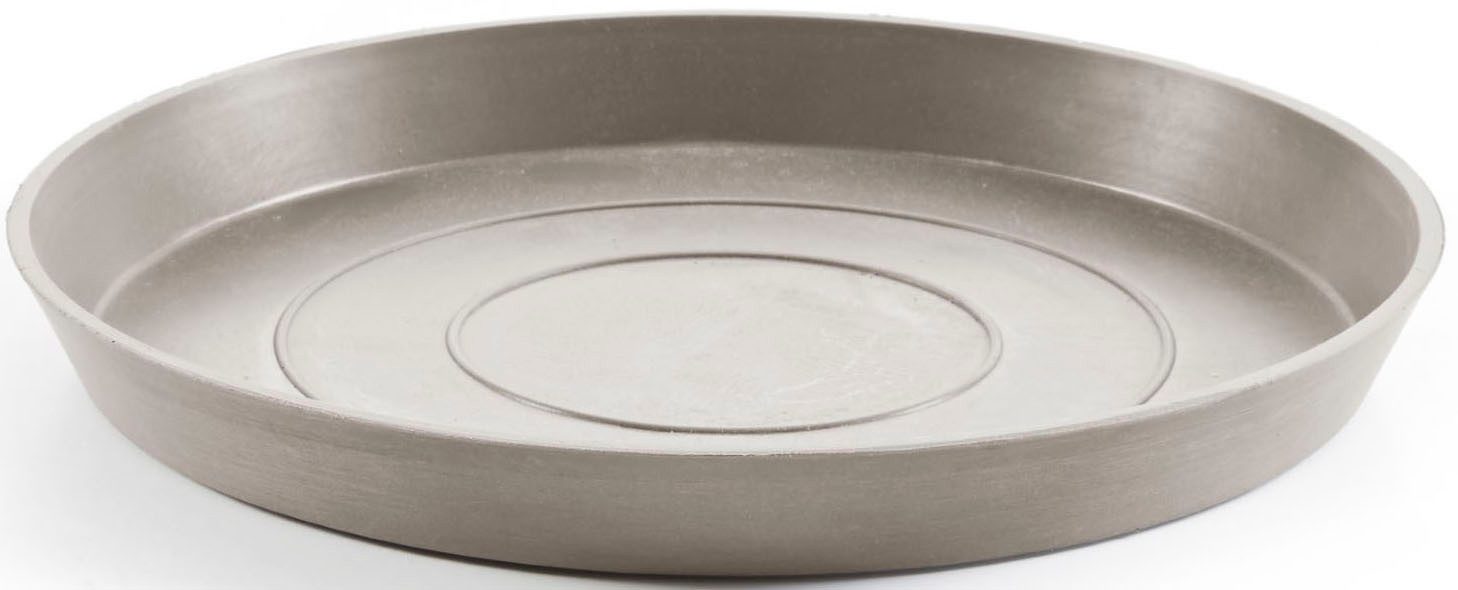 ECOPOTS Blumentopfuntersetzer ROUND SAUCER Taupe, BxTxH: 28,7x28,7x3 cm