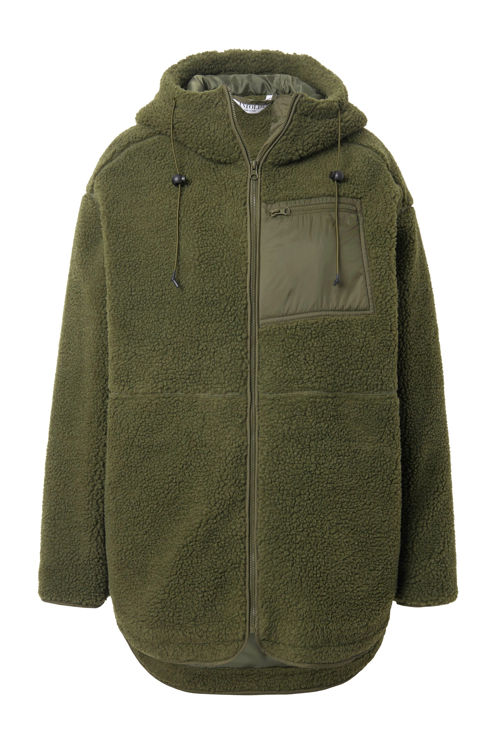 Studio Untold Softshelljacke Teddyjacke oversized Kapuze Langarm günstig online kaufen