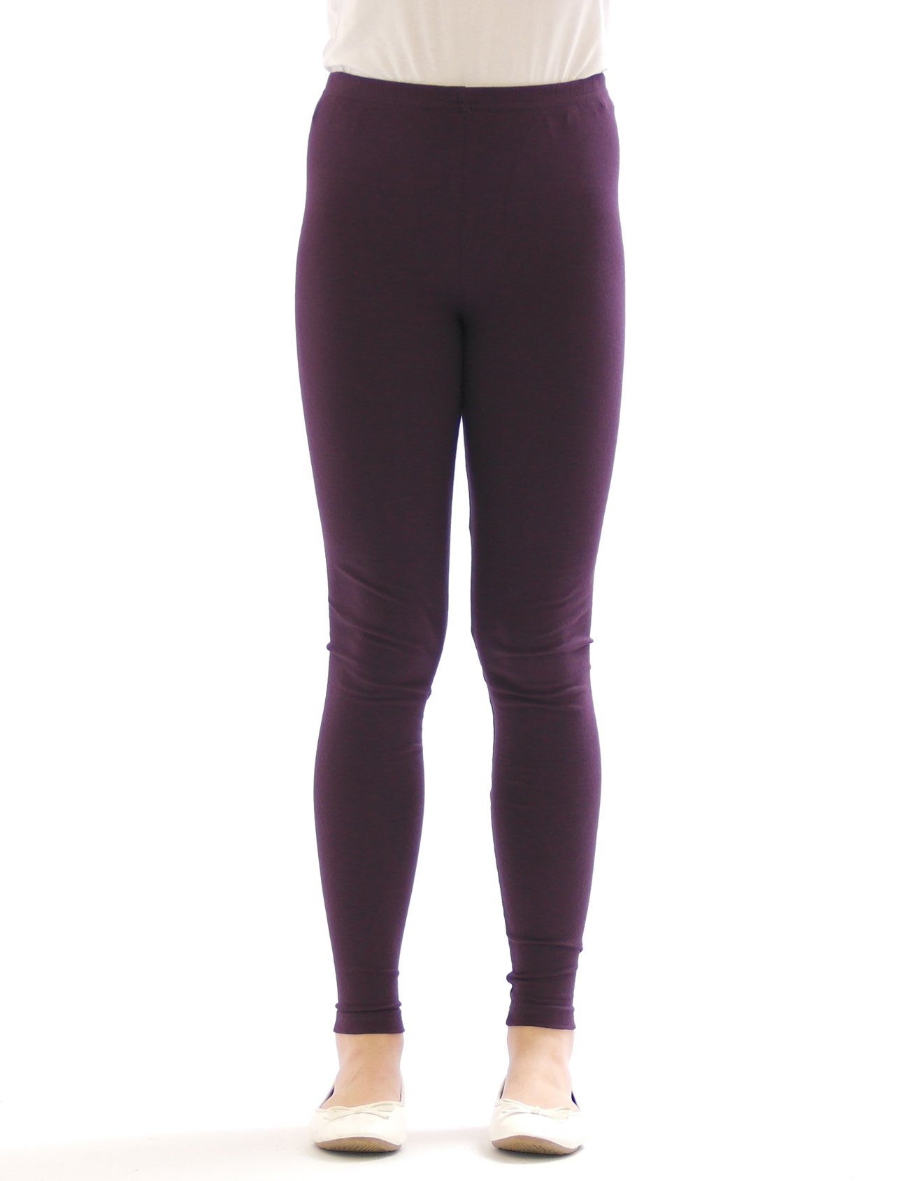 SYS Leggings Kinder Mädchen Leggings Hose lang blickdicht aus Baumwolle
