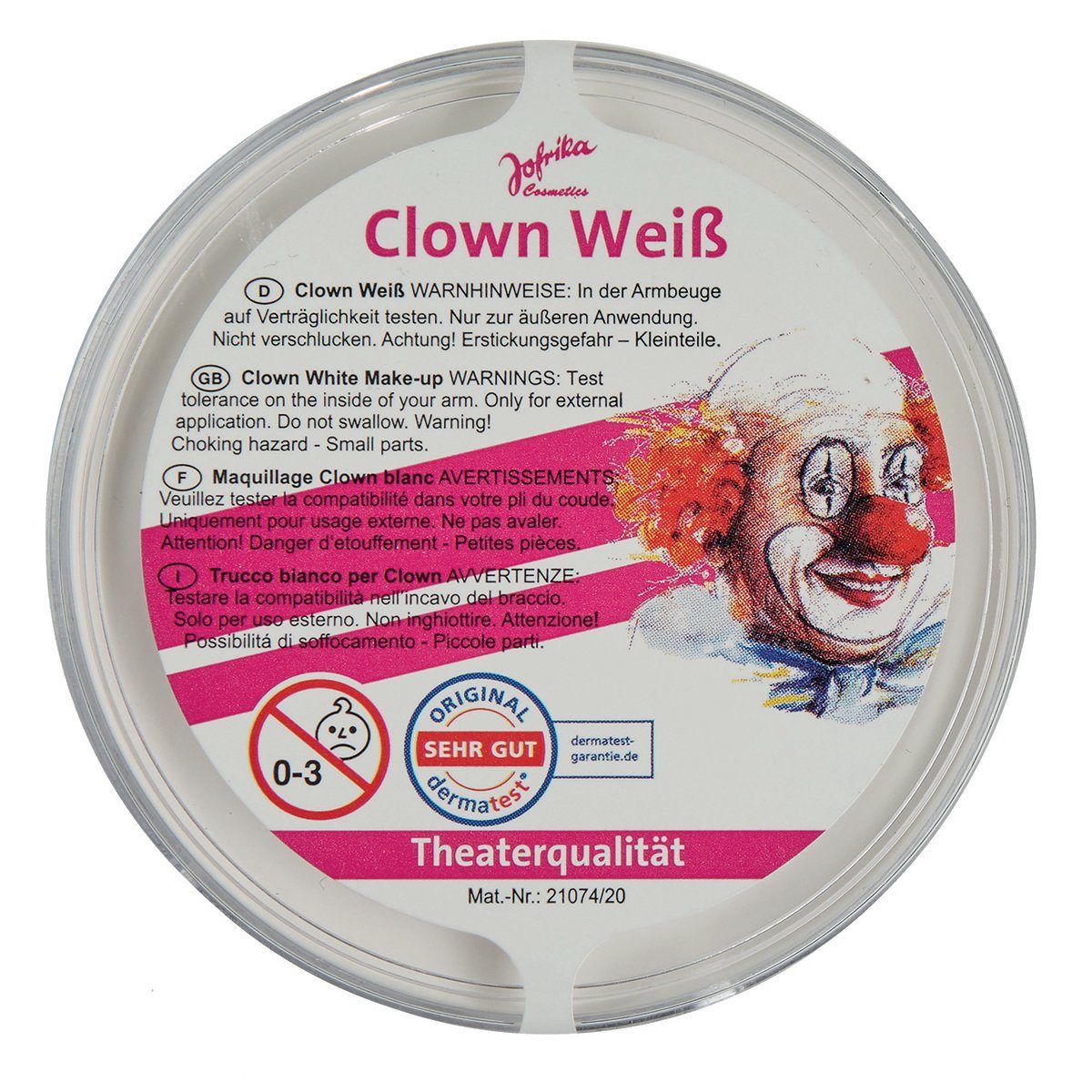 jofrika Theaterschminke weiß 25 GR