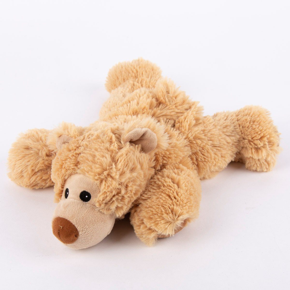 Warmies® Dekokissen Warmies Wärmestofftier liegender Bär beige Hirse-Lavendelfüllung