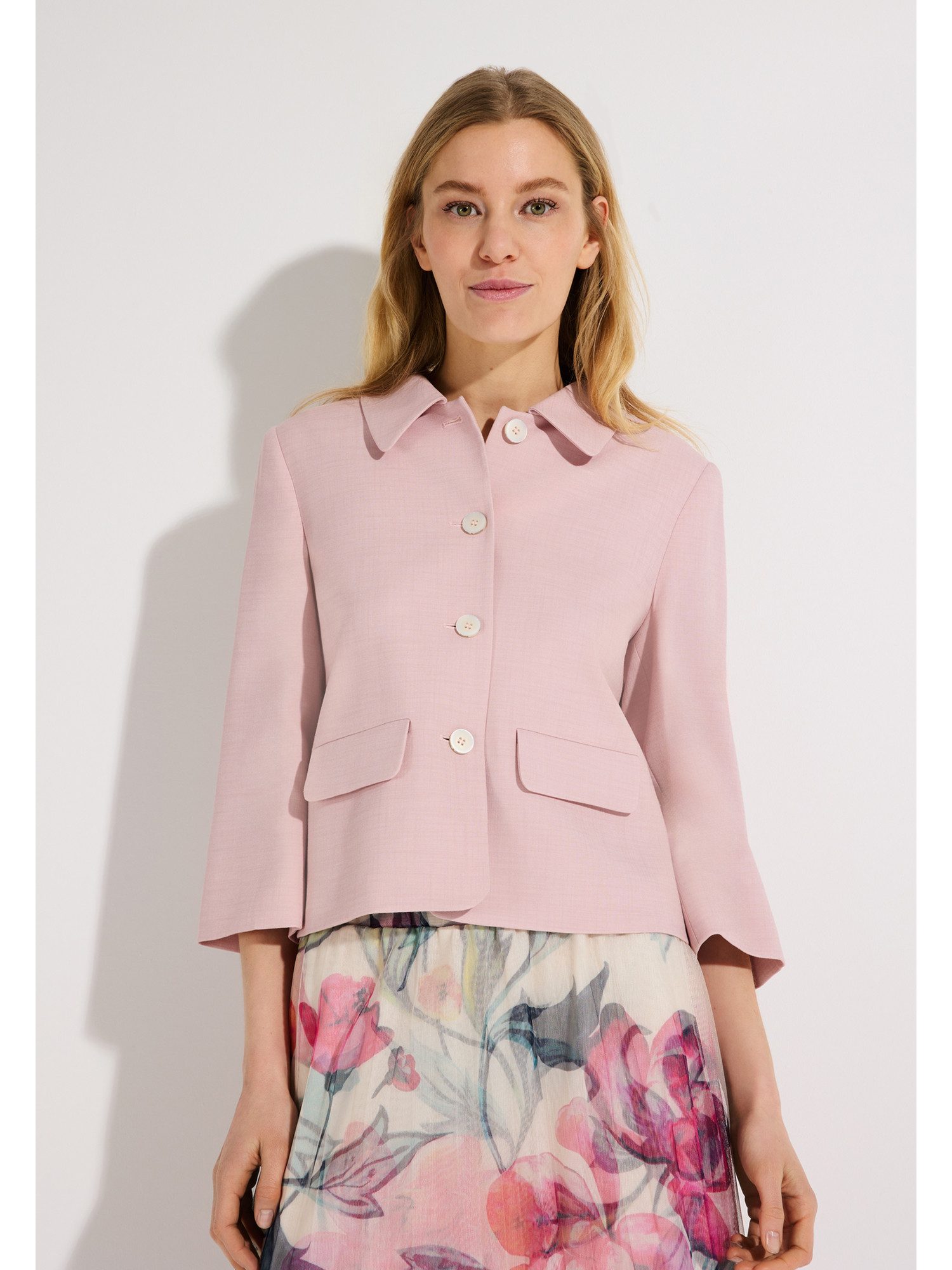 MORE&MORE Kurzblazer stilvolle, kurze, 3/4 Arm-Blazerjacke günstig online kaufen
