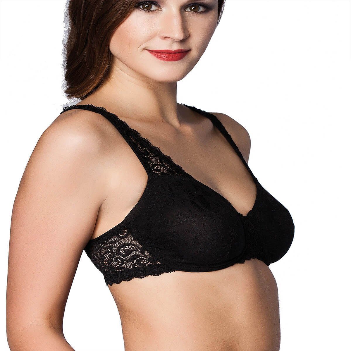 Miss Perfect Minimizer-BH 5757 mit Bügel und Jacquard-Spitze in Größe B 80- günstig online kaufen