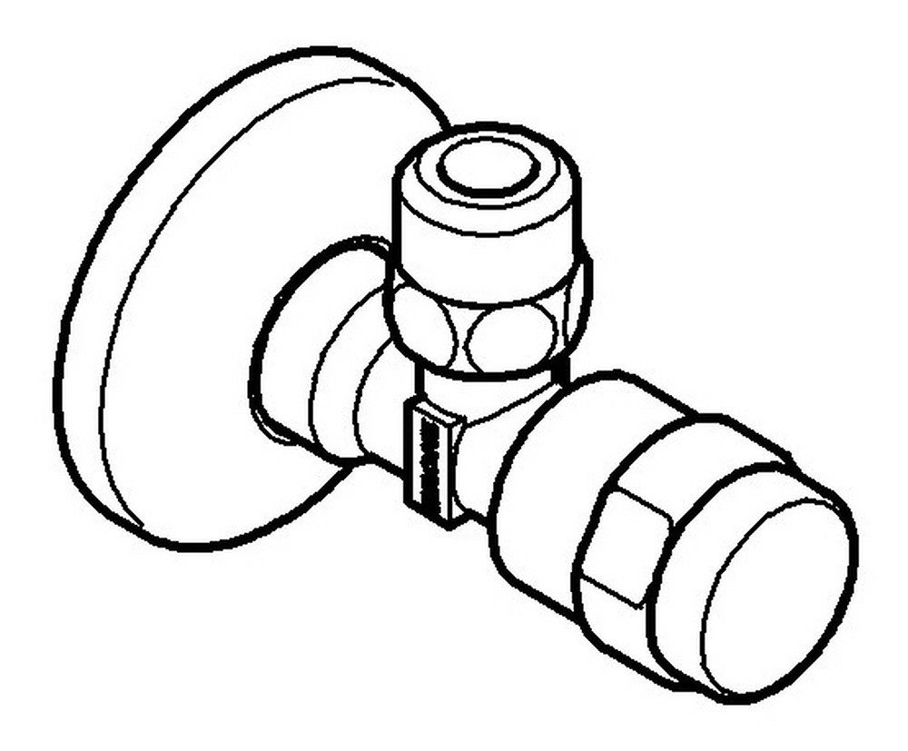Grohe Eckventil Eggemann DN15, Egaplus - Chrom