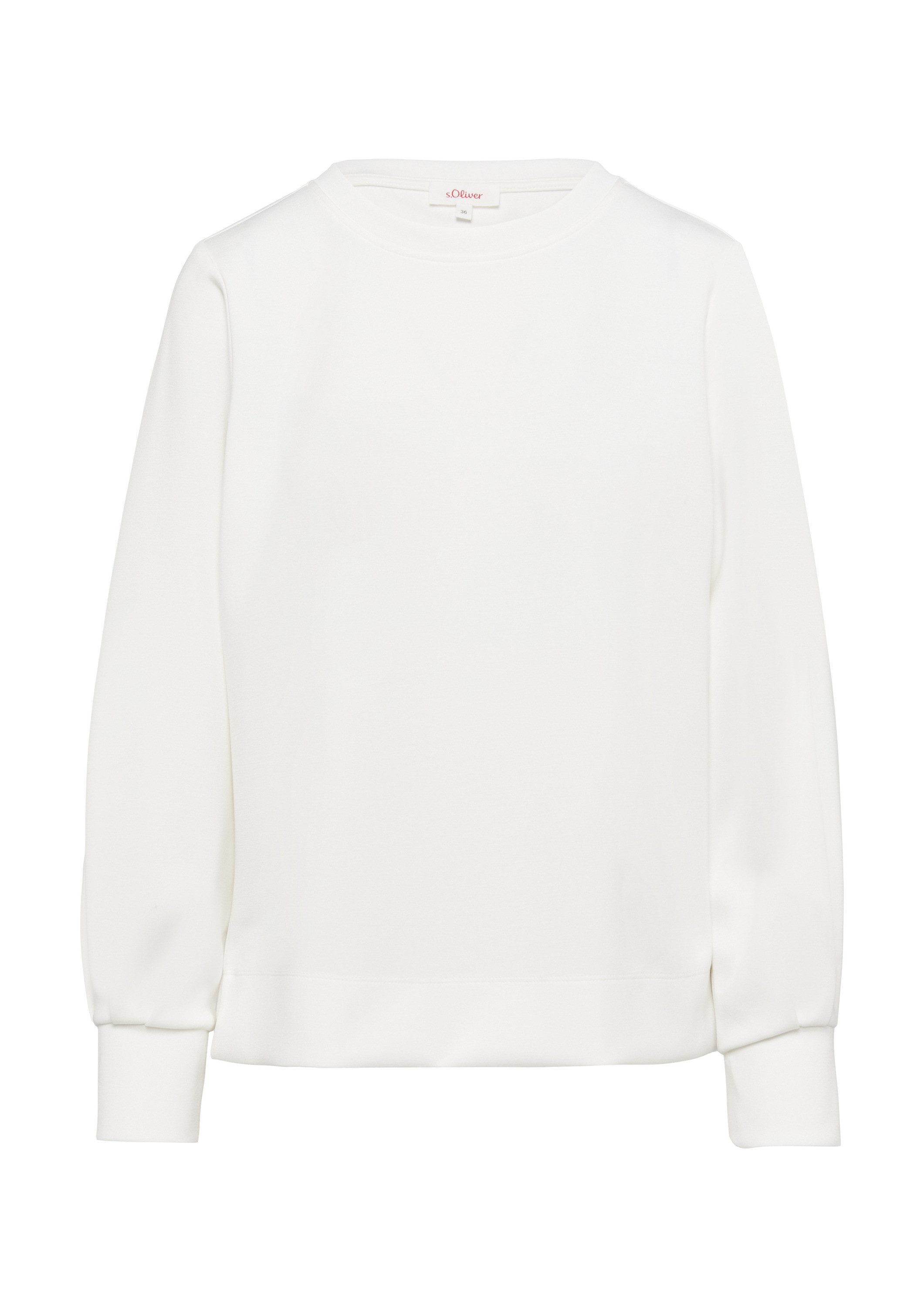 s.Oliver Sweatshirt Sweatshirt Scuba-Sweatshirt mit weiten günstig online kaufen