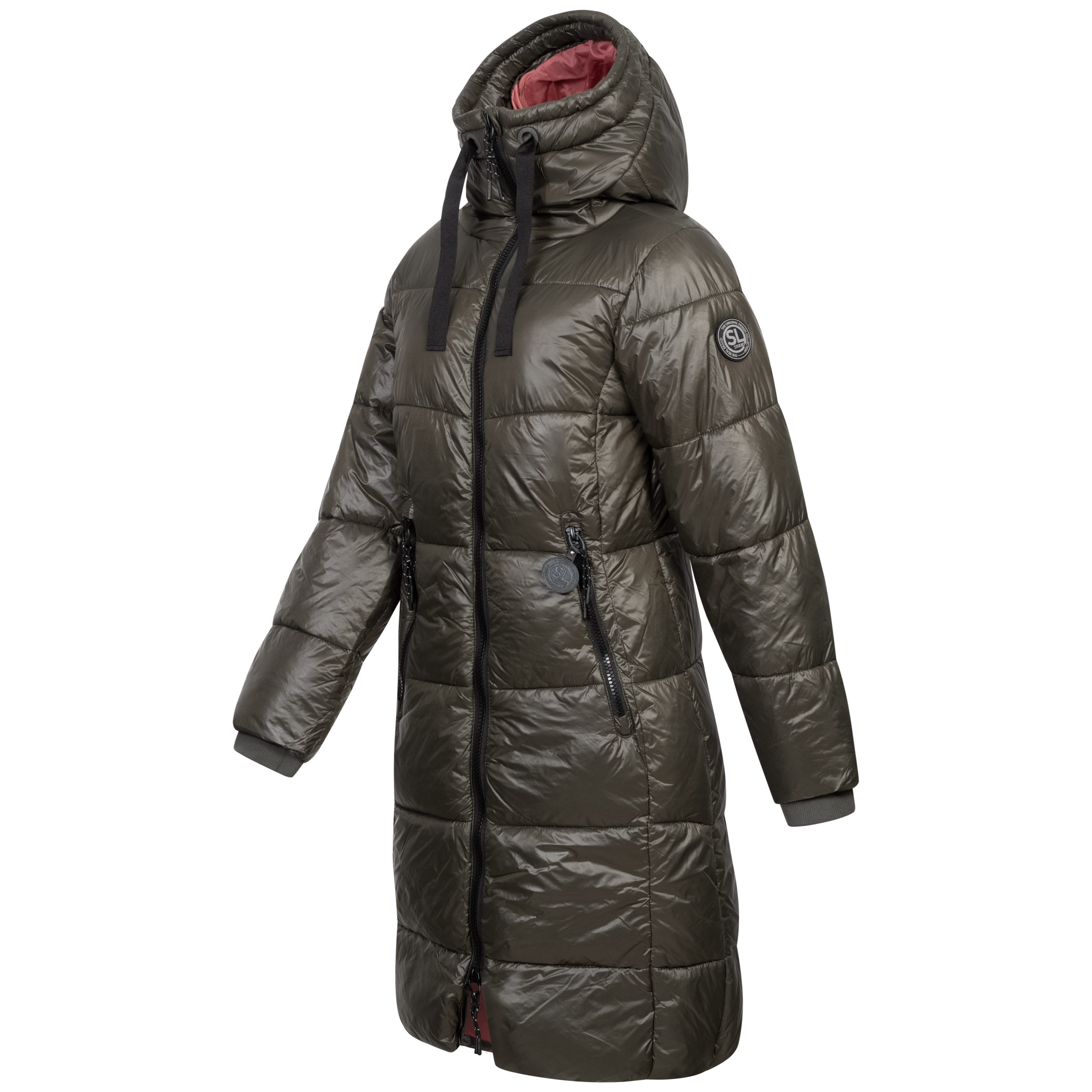 SUBLEVEL Steppjacke Damen Mantel mit Kapuze günstig online kaufen