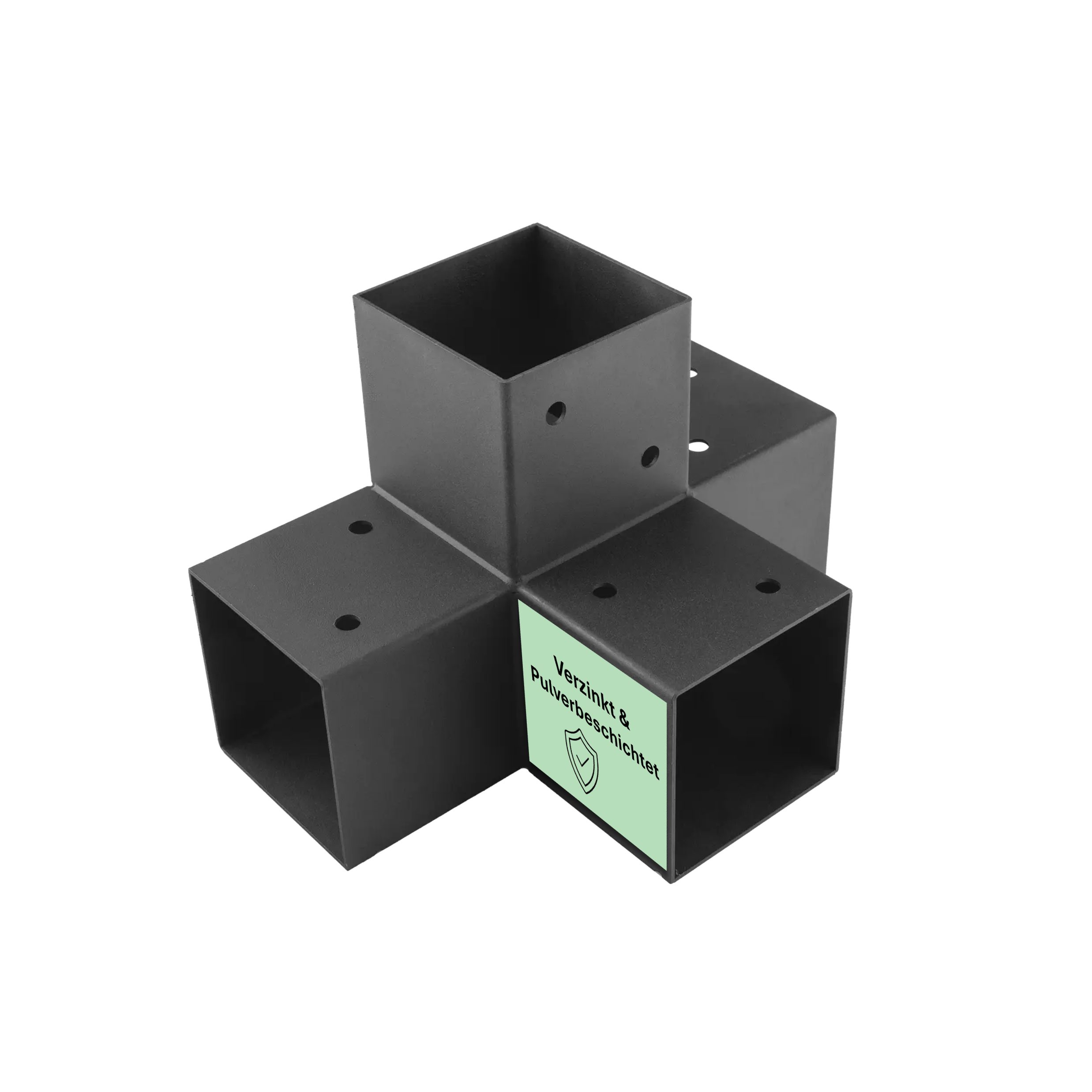 CLIP`N`SHADE Pfostenbeschlag Pfostenverbinder für 100x100 mm Eckverbinder Pfostenbeschlag