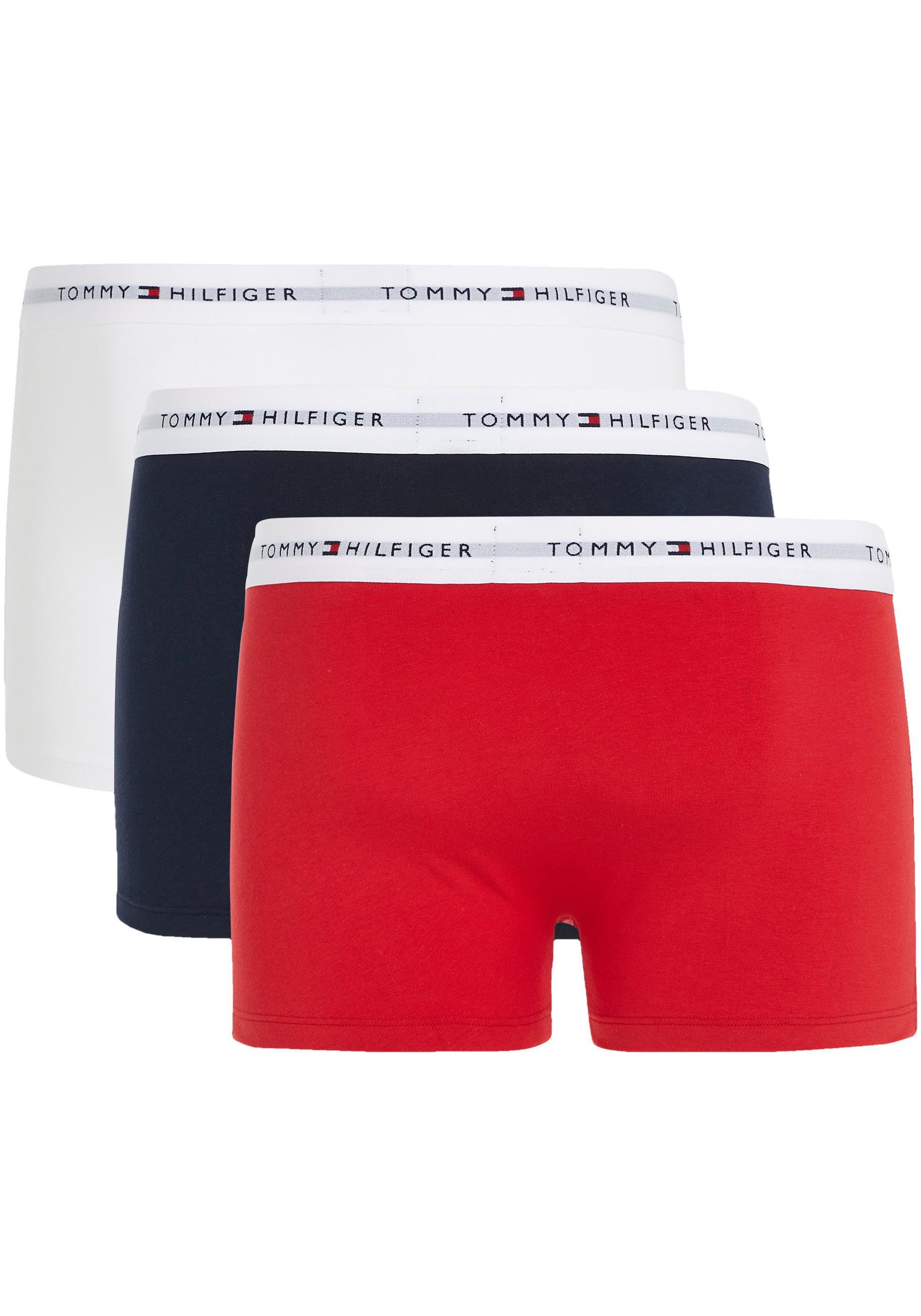 Tommy Hilfiger Underwear Trunk 3P TRUNK (Packung, 3-St., 3er-Pack) mit  Logo-Elastikbund, Körpernah mit normaler Leibhöhe