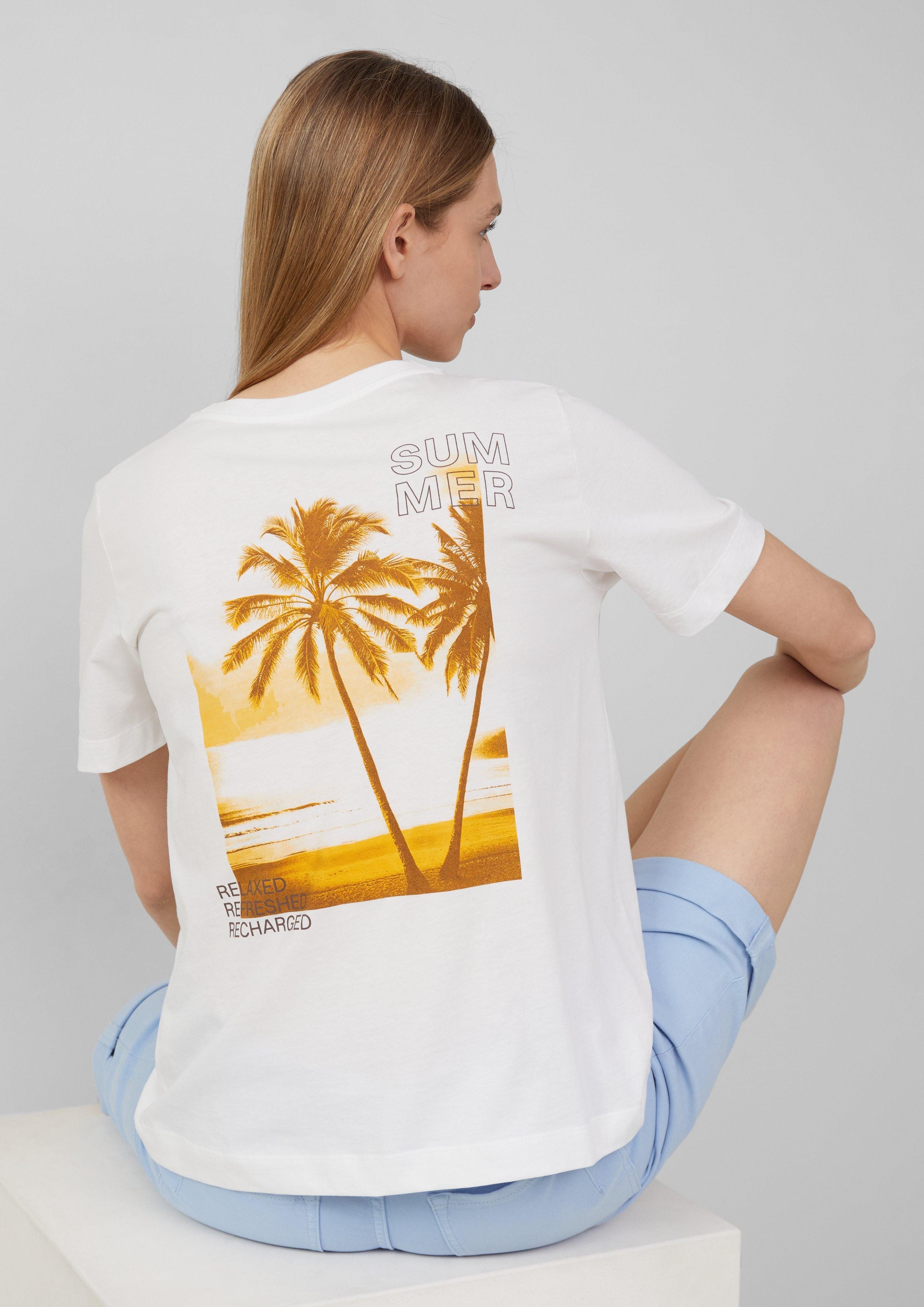 s.Oliver Kurzarmshirt T-Shirt mit Front- und günstig online kaufen