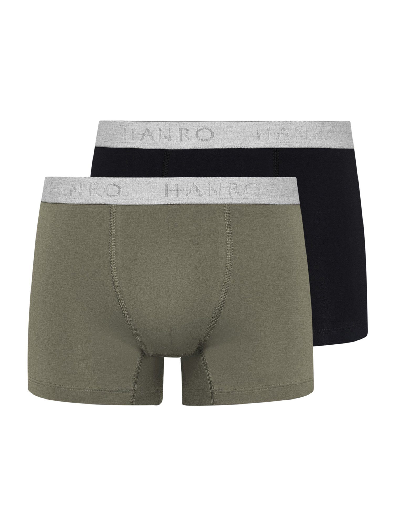 Hanro Retro Pants 2-Pack Cotton Essentials (2-St) antique green/ebony | Unterhosen