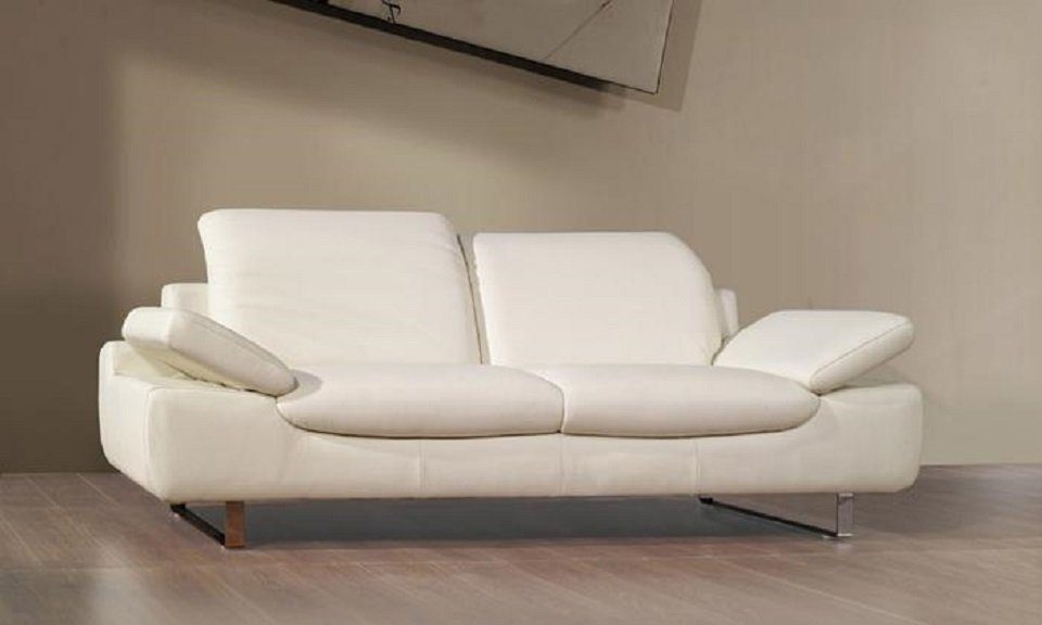 JVmoebel 3 Sofa Ledersofa in Sofas Sitz Sofa Made Couchen, Weiß Couch Sitz Europe Sofagarnitur 1 Polster