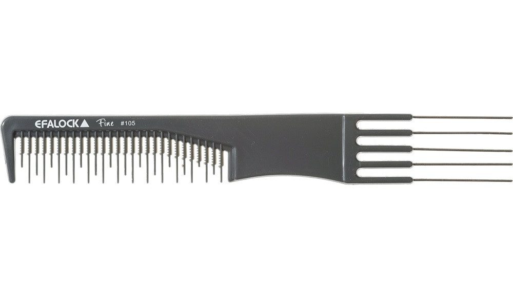 EFALOCK Professional Toupierkamm Efalock Fine Toupier Gabelkamm #105 (195mm)