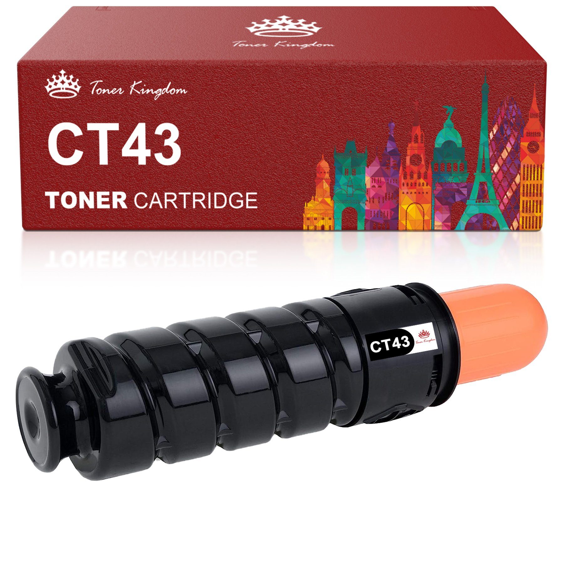 Toner Kingdom Tonerpatrone XL PRO Toner ersetzt Canon CEXV43 C-EXV43 C EXV 43 mit 15.200 Seiten, (für Canon), IR 400i IR 400iF IR 500i IR 500iF