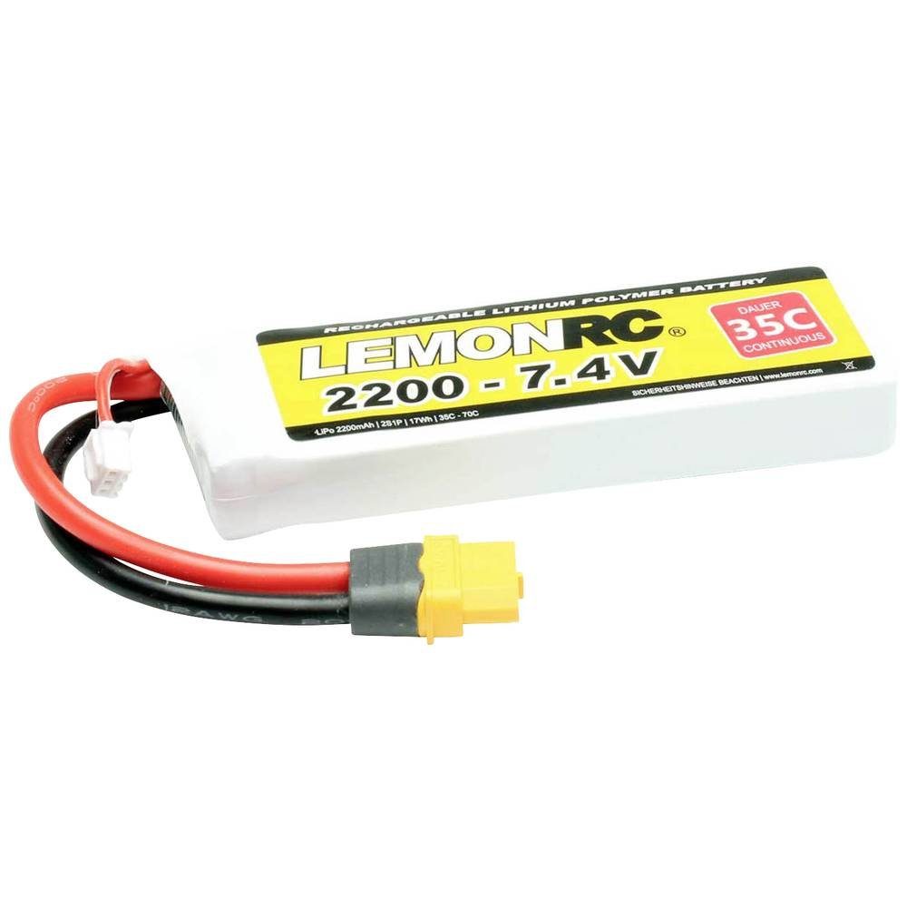 LemonRC LiPo Akku 2200 - 7.4V (35C Akku