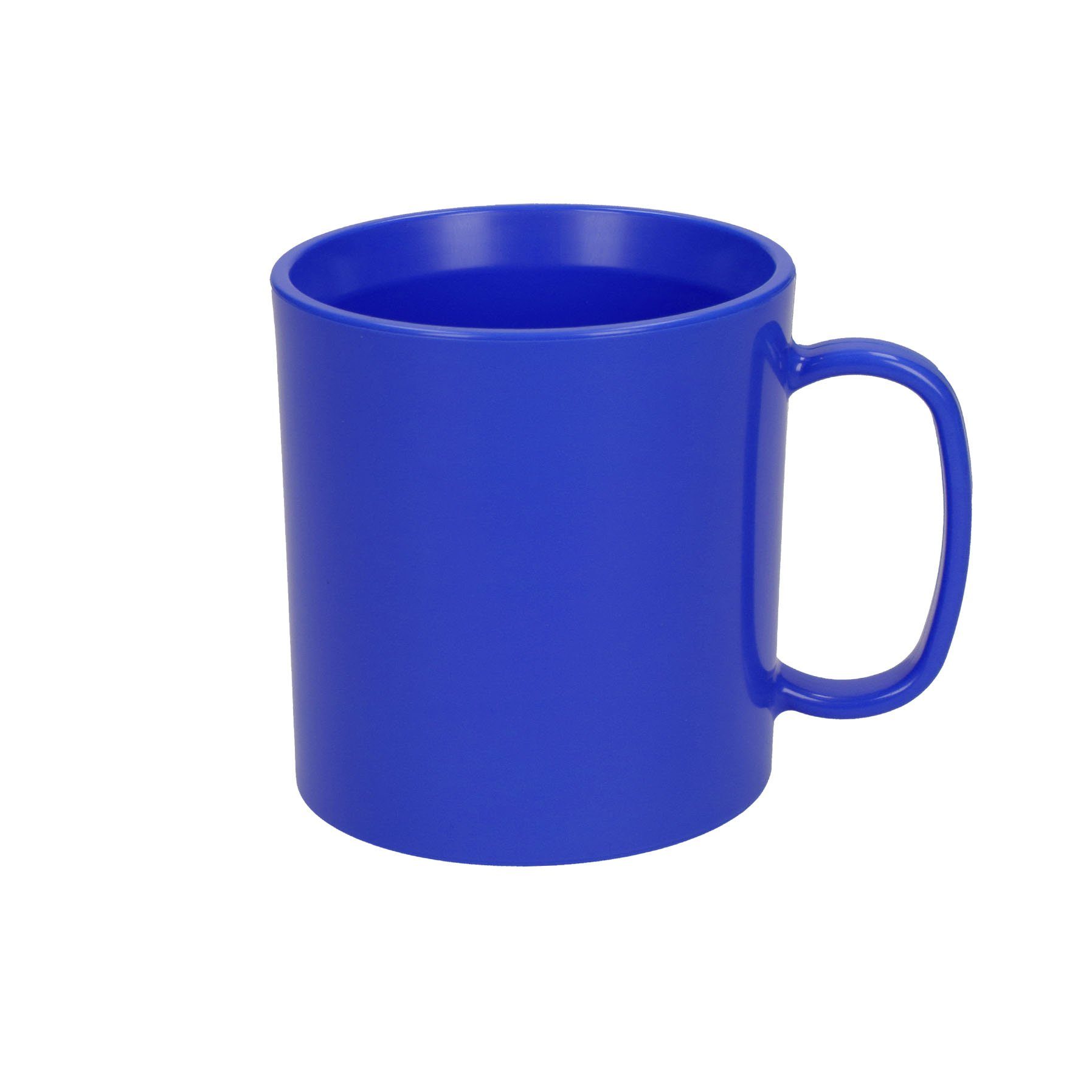 mehrweg.pro Mehrwegbecher Tasse "Mira", Kunststoff, (Sparset, 1-tlg., 1) standard-blau PS