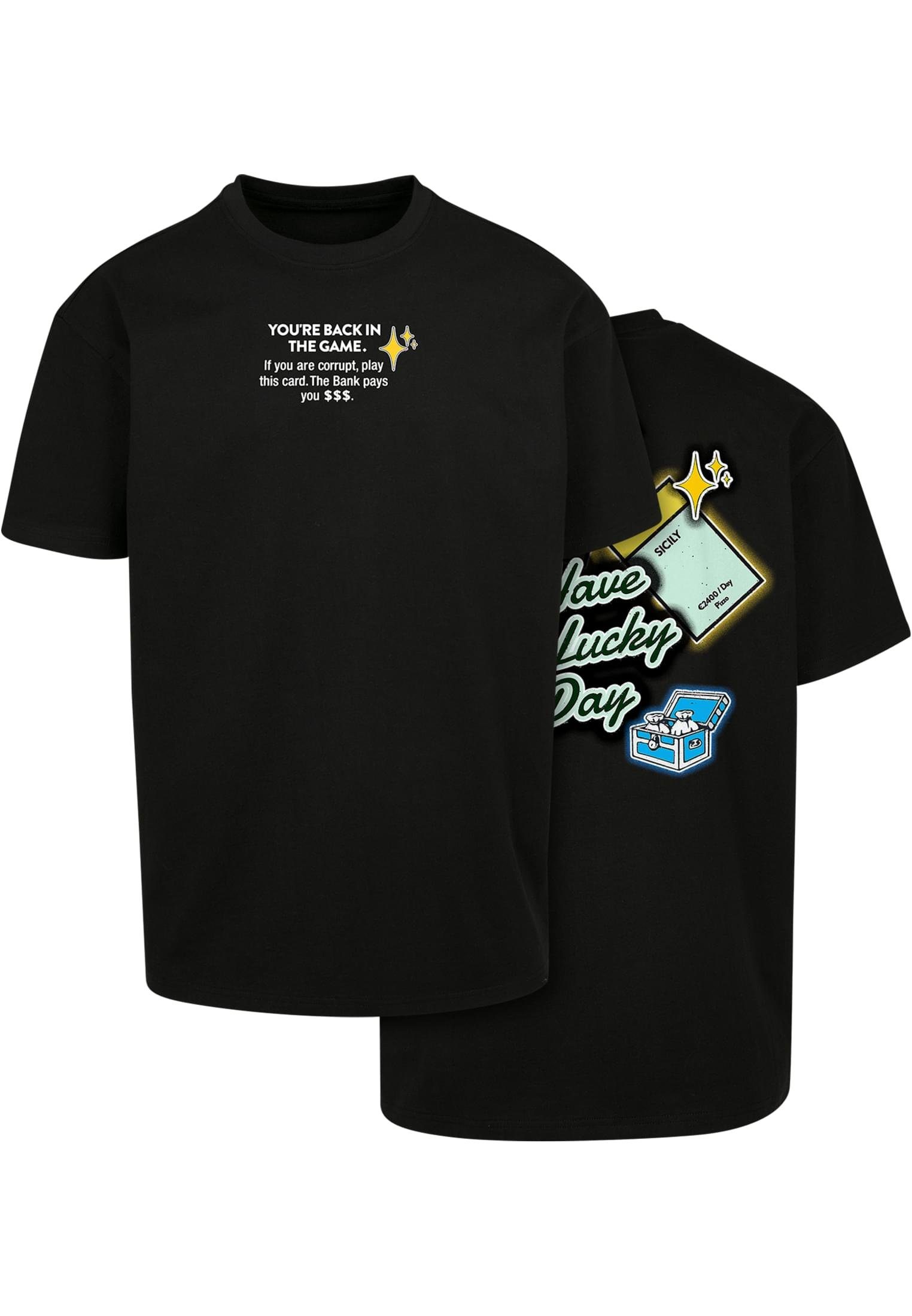 Tee Oversize (1-tlg) T-Shirt Intepol Mister Herren by Upscale Tee black