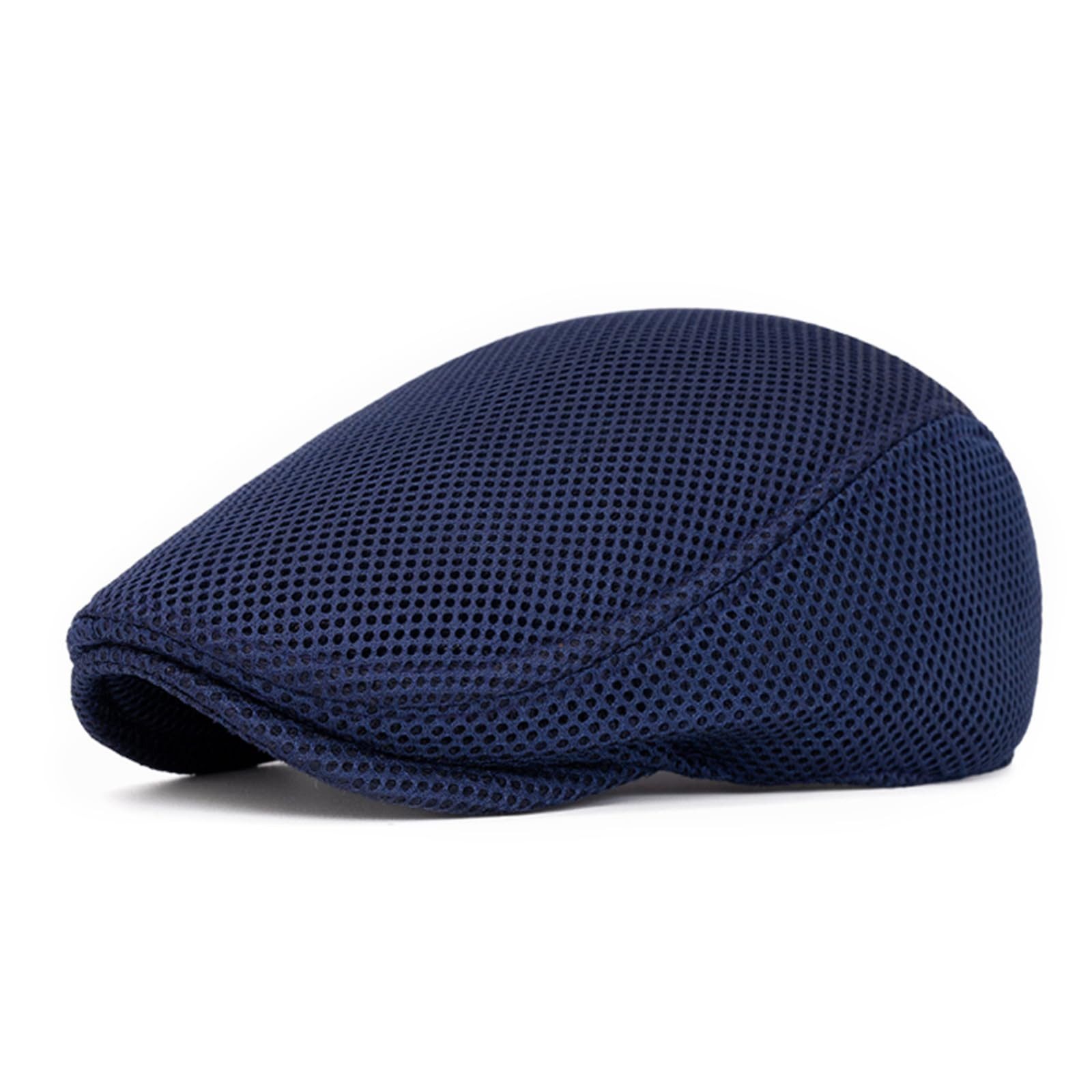 Zaewry Flat Cap Herren Atmungsaktive Mesh-Sommermütze Verstellbare Schiebermütze Baskenmütze Ivy Cap Cabbie Flat Cap