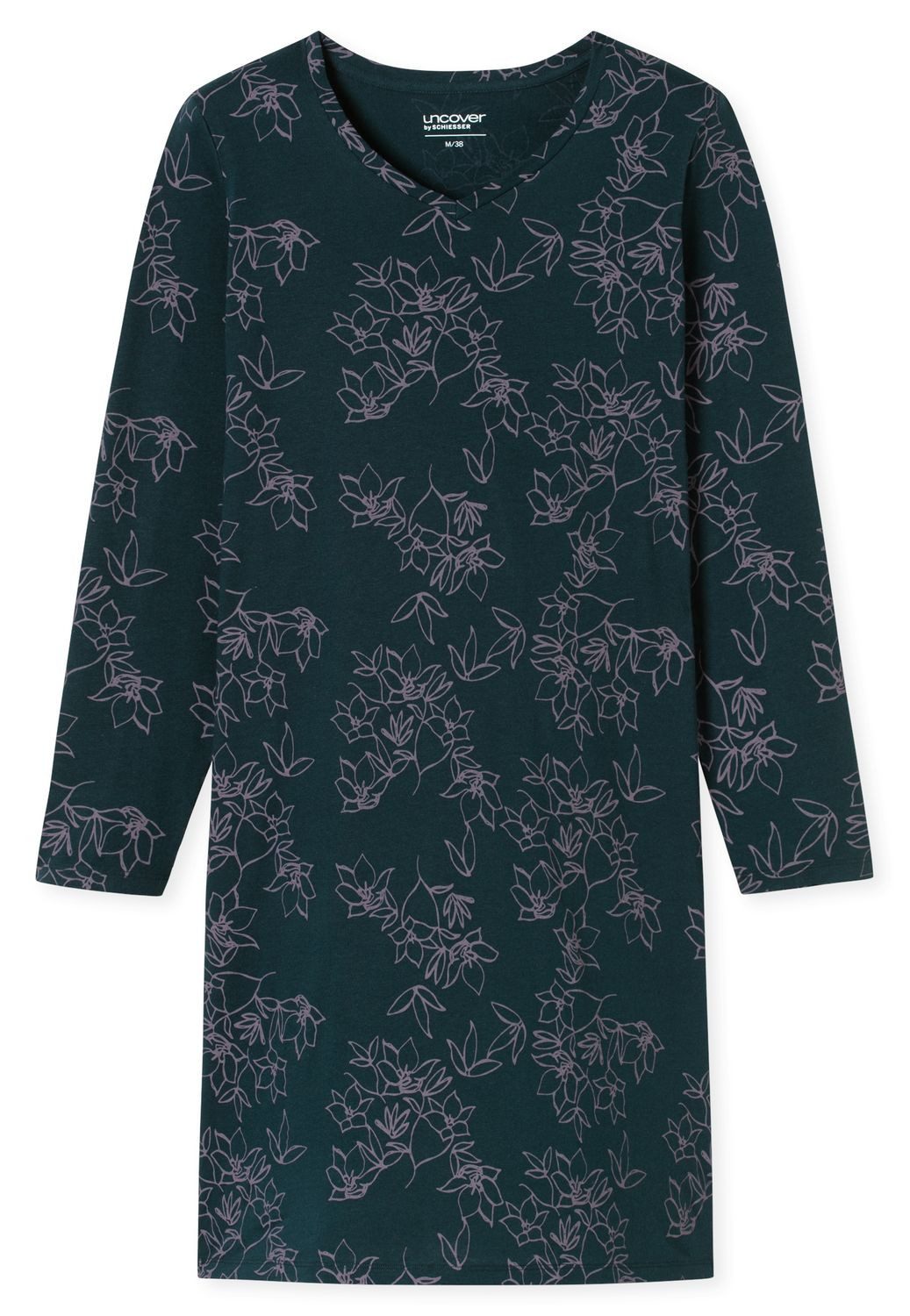 uncover by SCHIESSER Nachthemd (1-tlg) mit langen Ärmeln und dezentem Muste günstig online kaufen