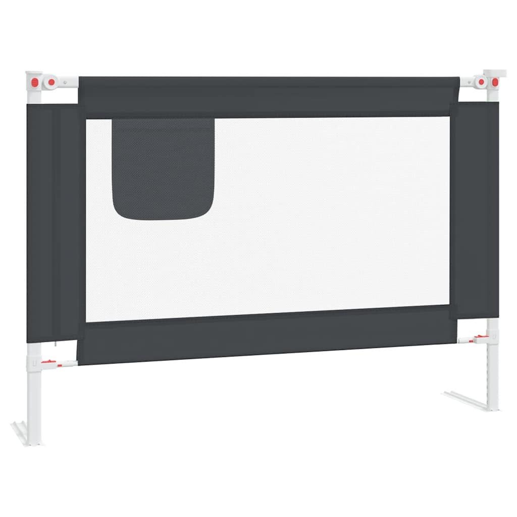 furnicato Bettschutzgitter Bettgitter Dunkelgrau 90 x 25 cm für sicheren Schlaf (1 St)