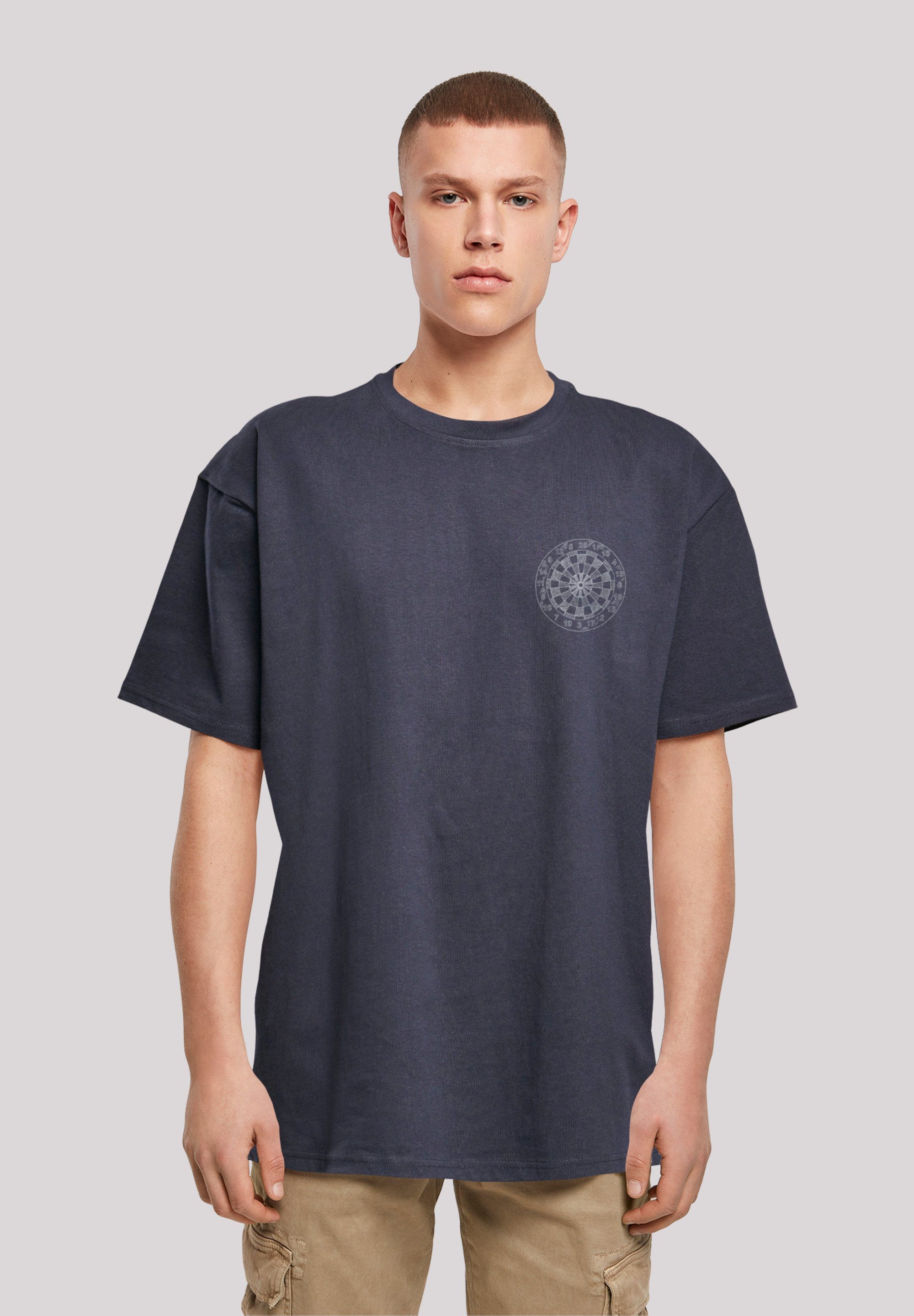 F4NT4STIC T-Shirt Darts Board Dartscheibe Print navy | T-Shirts