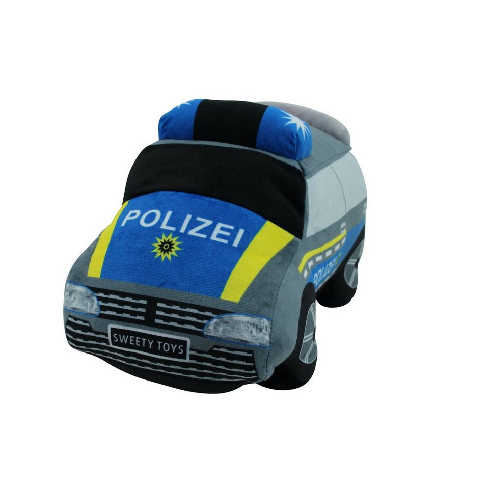 Sweety-Toys Kuscheltier Sweety Toys 13784 Polizeiauto Plüsch Auto  Plüschtier Kuscheltier Police