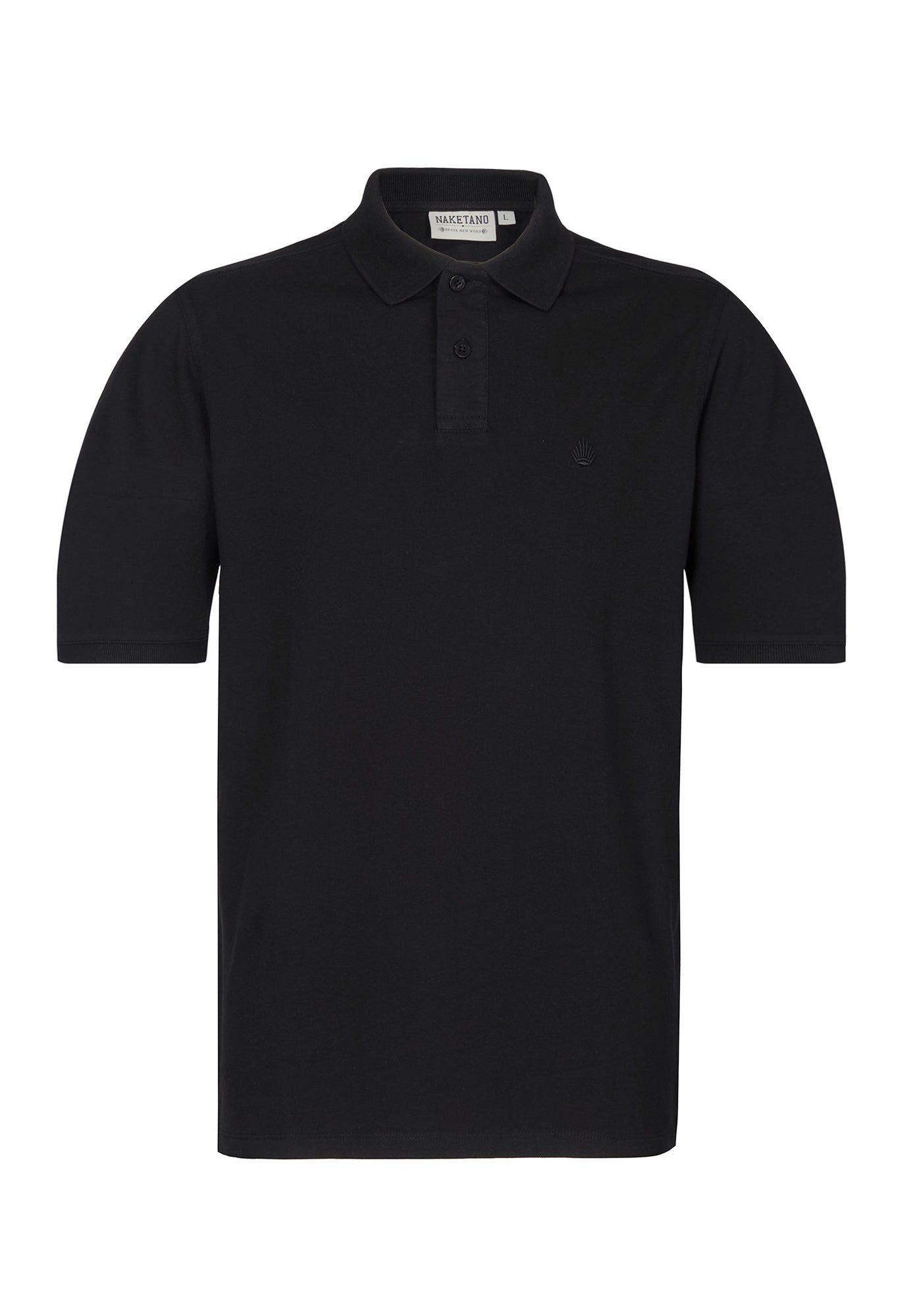 naketano T-Shirt Baumwolle Polokragen Kurzarm Piqué Knopfleiste casual klassisch Herren (1-tlg) weich, bequem, vegan, unifarben, gepflegt, Alltag, atmungsaktiv